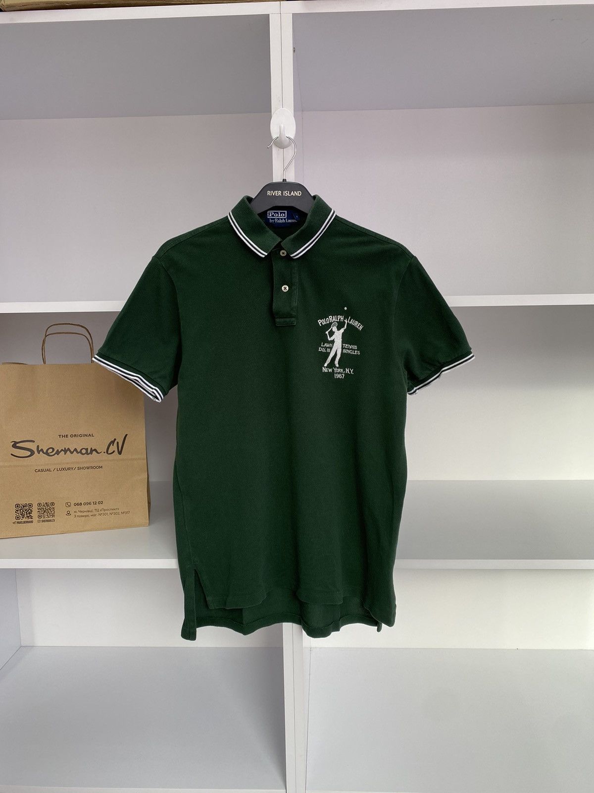 Polo Ralph Lauren × Vintage Vintage Polo Ralph Lauren Polo Tennis Tee Size US M / EU 48-50 / 2 - 1 Thumbnail