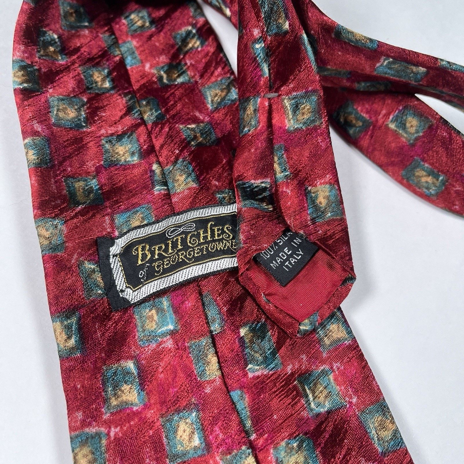 Britches Britches of Georgetown Silk Made in Italy Necktie Neck Tie Size ONE SIZE - 3 Thumbnail