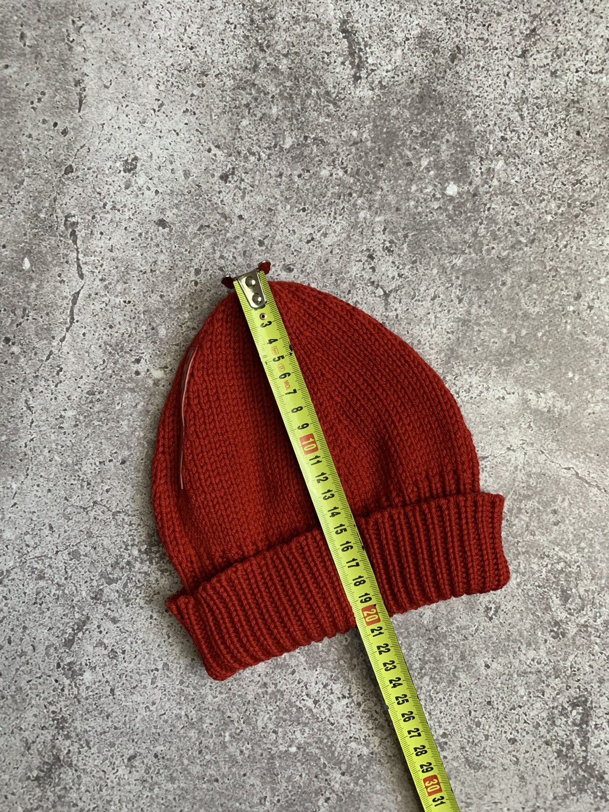 Prada × Vintage Prada Vintage Red Tab Wool Beanie Hat Size ONE SIZE - 12 Thumbnail