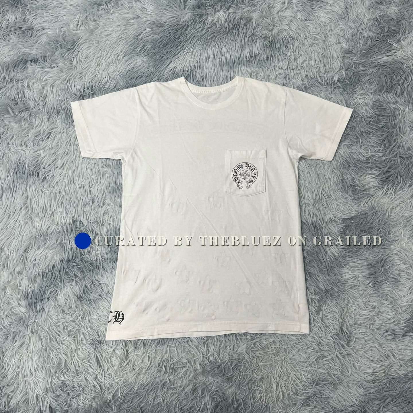 CHROME HEARTS スタープリント ポケットTシャツ ホワイト S Chrome Hearts × Streetwear × Vintage Chrome Hearts Star Tshirt