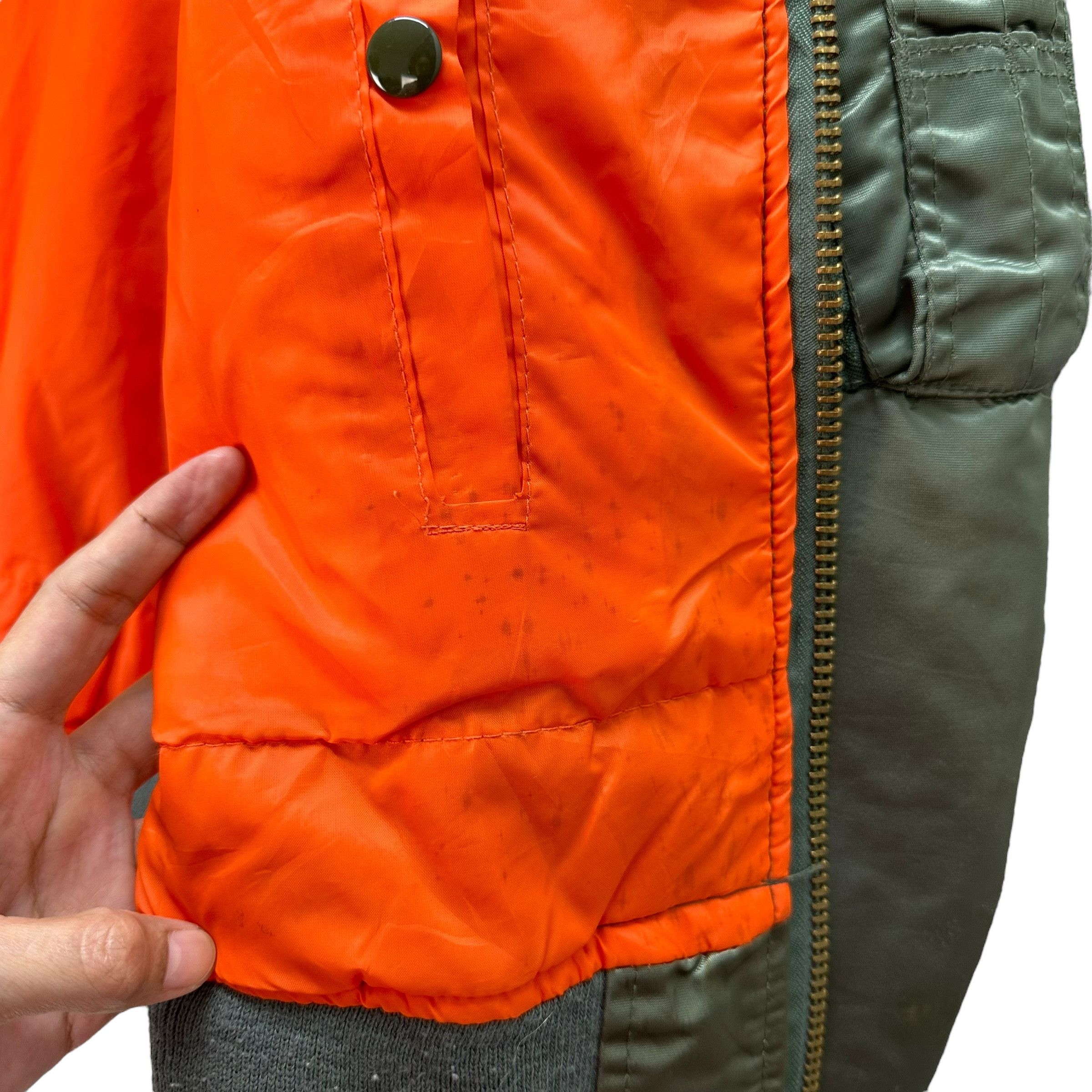 Vintage 90's CORINTH MFG Made In USA Ma 1 Bomber Jacket #A3-0061 Size US L / EU 52-54 / 3 - 10 Thumbnail