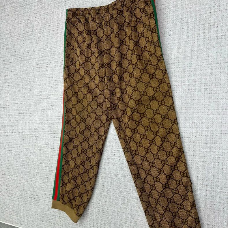 Gucci Gucci Size M GG plain pattern full-print jogging long knit Size US 29 - 2 Thumbnail