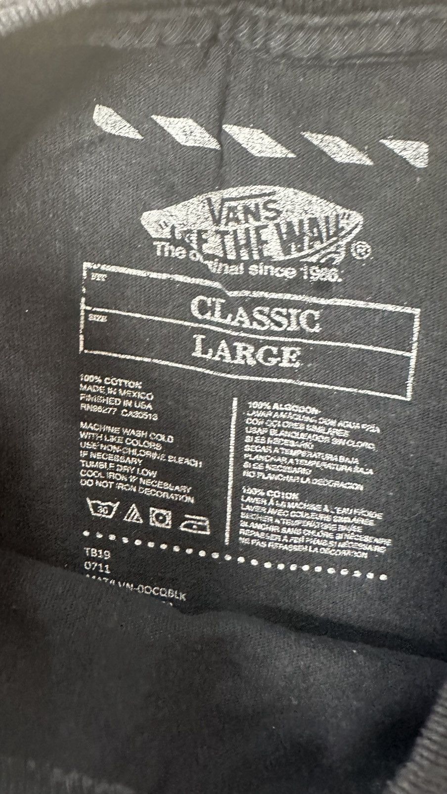 Vans VINTAGE VANS CLASSIC TEE Size US M / EU 48-50 / 2 - 5 Thumbnail