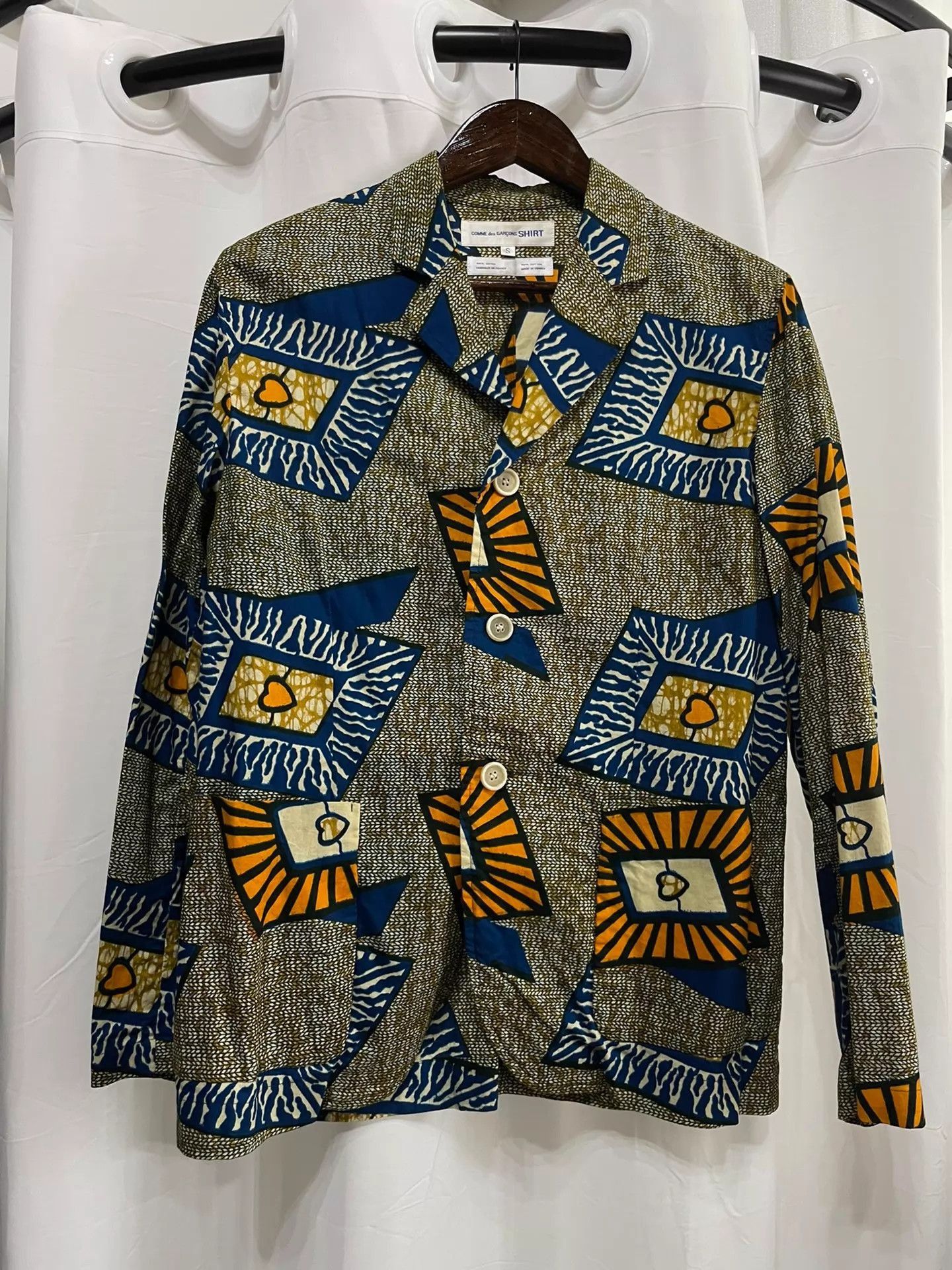 Comme des Garcons Multi-Pattern Long Sleeve Button-Up Shirt Size US S / EU 44-46 / 1 - 1 Thumbnail