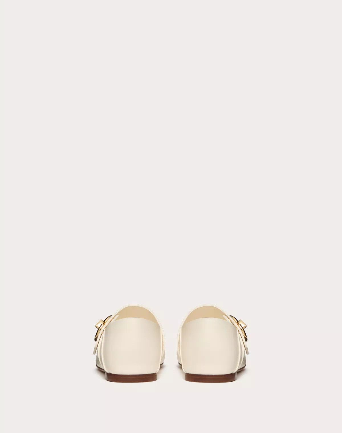 Valentino o1s1wg110625 Vlogo Locker Mary Jane Ballerina in White Size US 11 / IT 41 - 3 Thumbnail