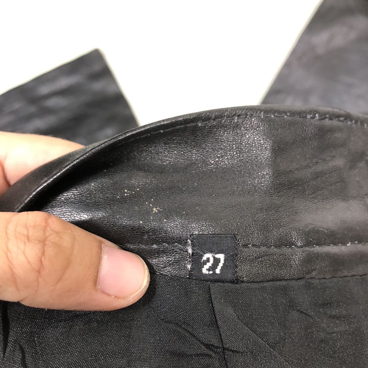 Genuine Leather 🔥90’s Real Leather Racing Pants Inspire Rick Owens Size US 26 / EU 42 - 11 Thumbnail