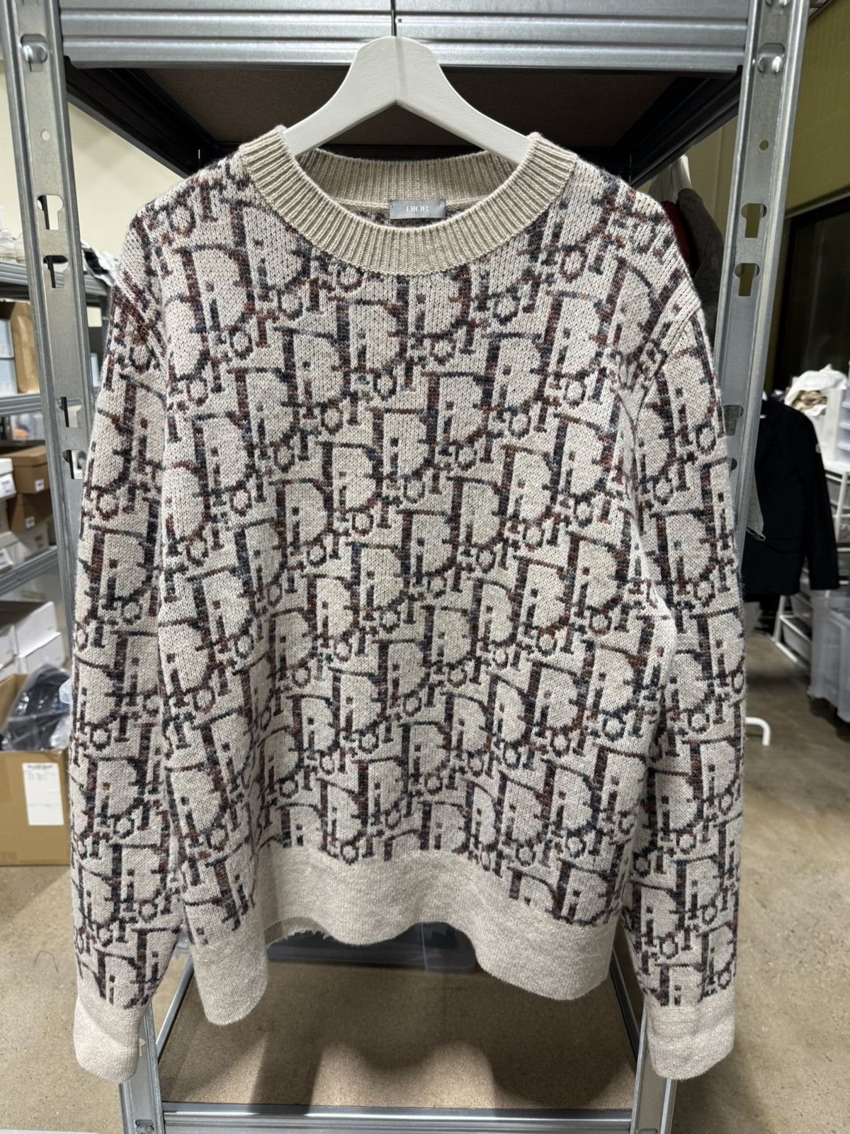 Dior Dior Oblique Jacquard Knitted Sweater RETAIL 1800$ | Grailed