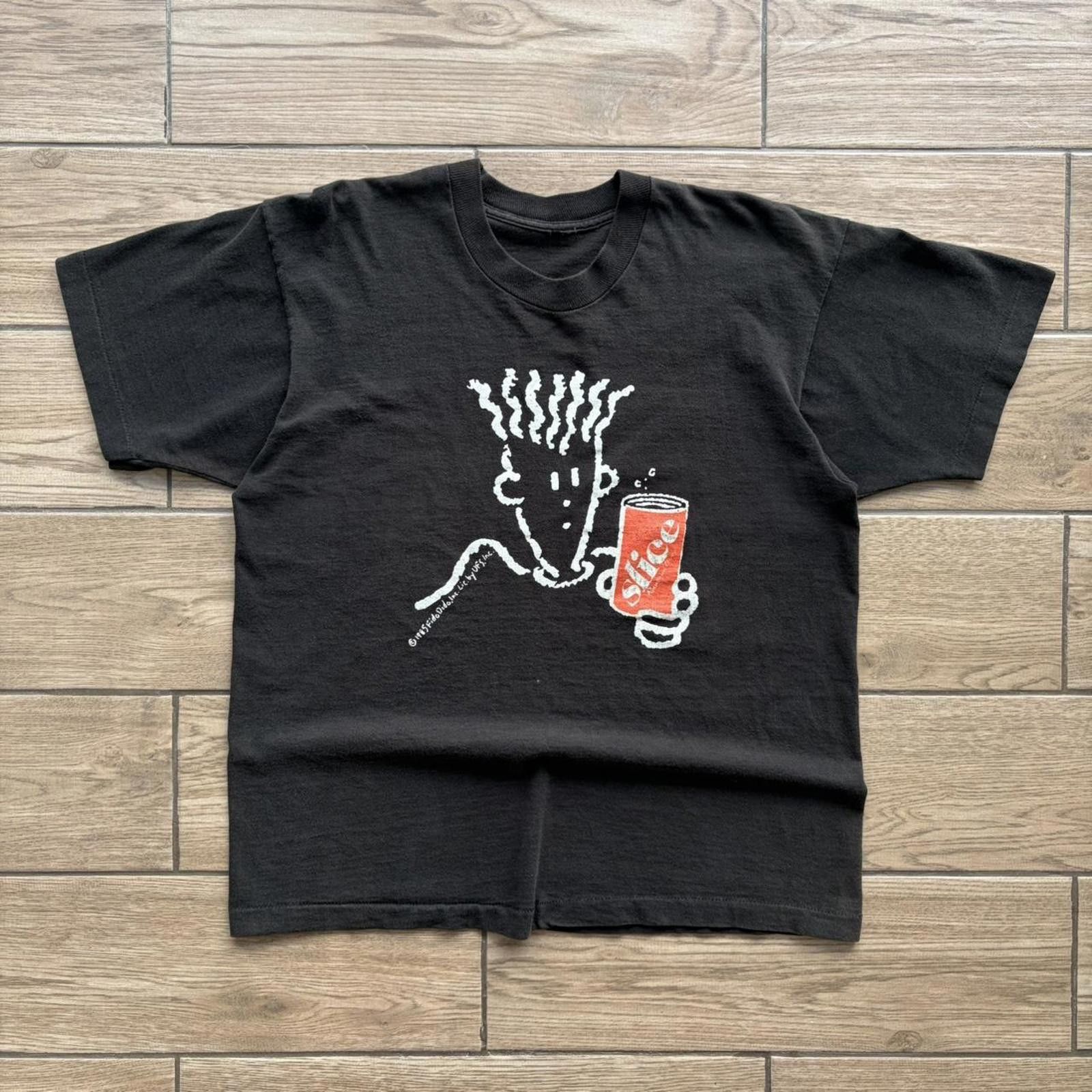 Vintage 80’s Black Fido Dido Orange Slice Art T-Shirt
