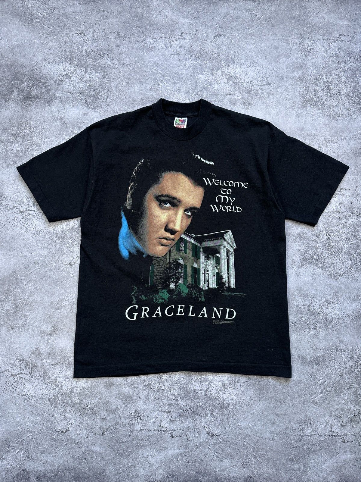 Band Tees Elvis Presley Vintage 1995 T-Shirt Graceland Single Stitch Size US M / EU 48-50 / 2 - 1 Thumbnail