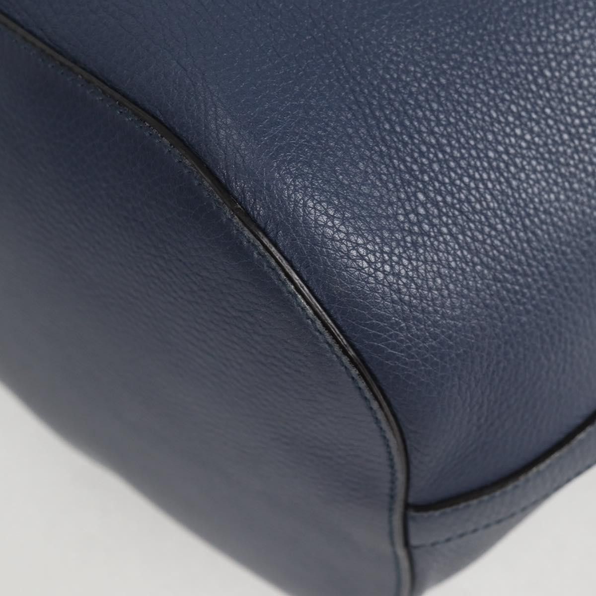 Gucci GUCCI Bamboo Hand Bag Leather Blue Gold Size ONE SIZE - 11 Thumbnail