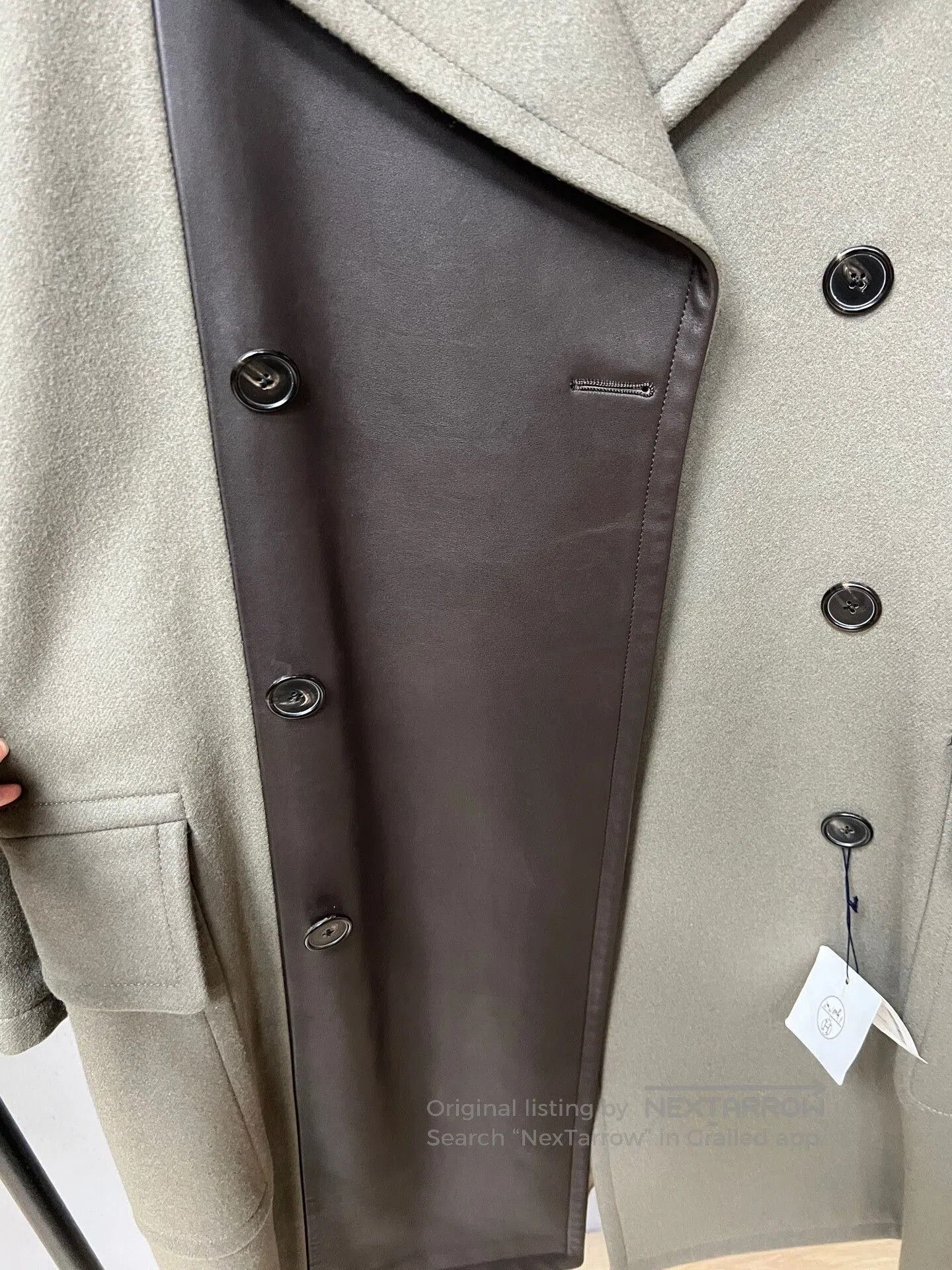 Hermes stylish hermes goatskin double-breasted coat. Size US L / EU 52-54 / 3 - 4 Thumbnail