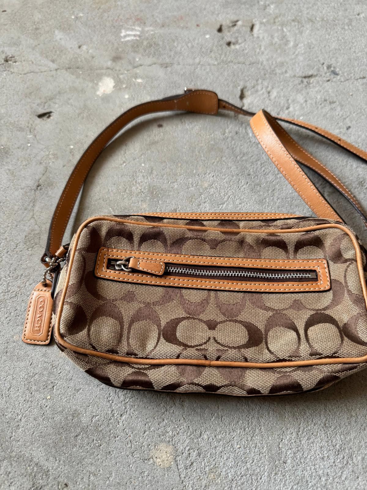 Coach Coach Signature Crossbody Bag Beige Size ONE SIZE - 2 Thumbnail