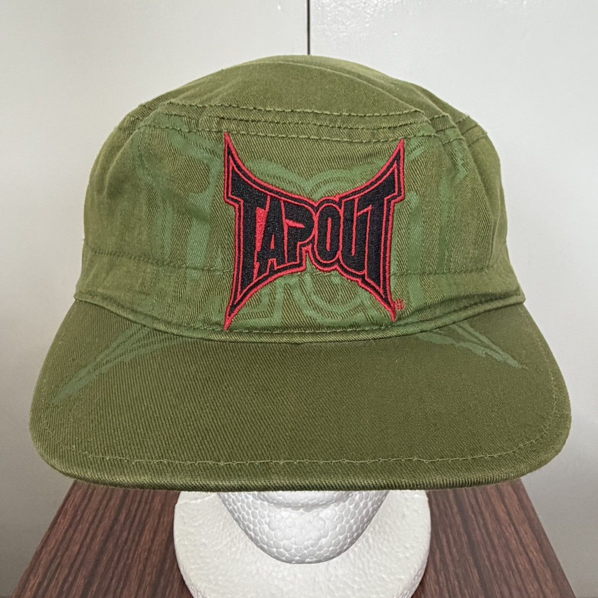 Tapout TAPOUT MMA MILITARY ARMY CADET CAP HAT LOGO UFC VINTAGE Y2K Size ONE SIZE - 2 Thumbnail