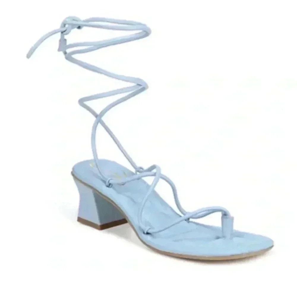 Sam Edelman Sam Edelman Fae Sky Blue Leather Sandal NWT Size US 10 / IT 40 - 1 Thumbnail