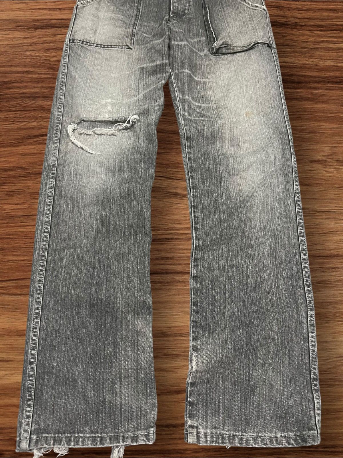 Johnbull Vintage Japanese John Bull Distressed Military Baker Jeans Size US 29 - 9 Thumbnail