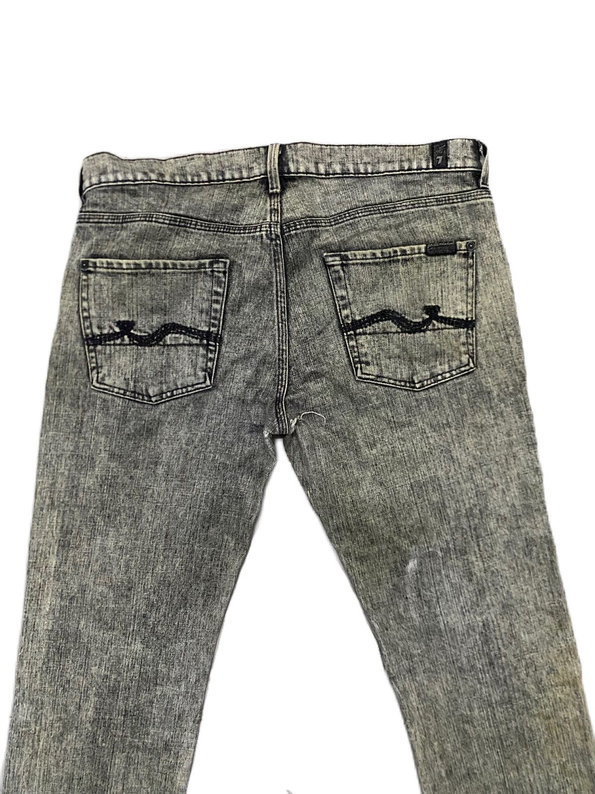 7 For All Mankind × Nudie Jeans SEVEN FOR ALL MANKIND ACID WASH DENIM SLIM TYPE Size US 34 / EU 50 - 6 Thumbnail