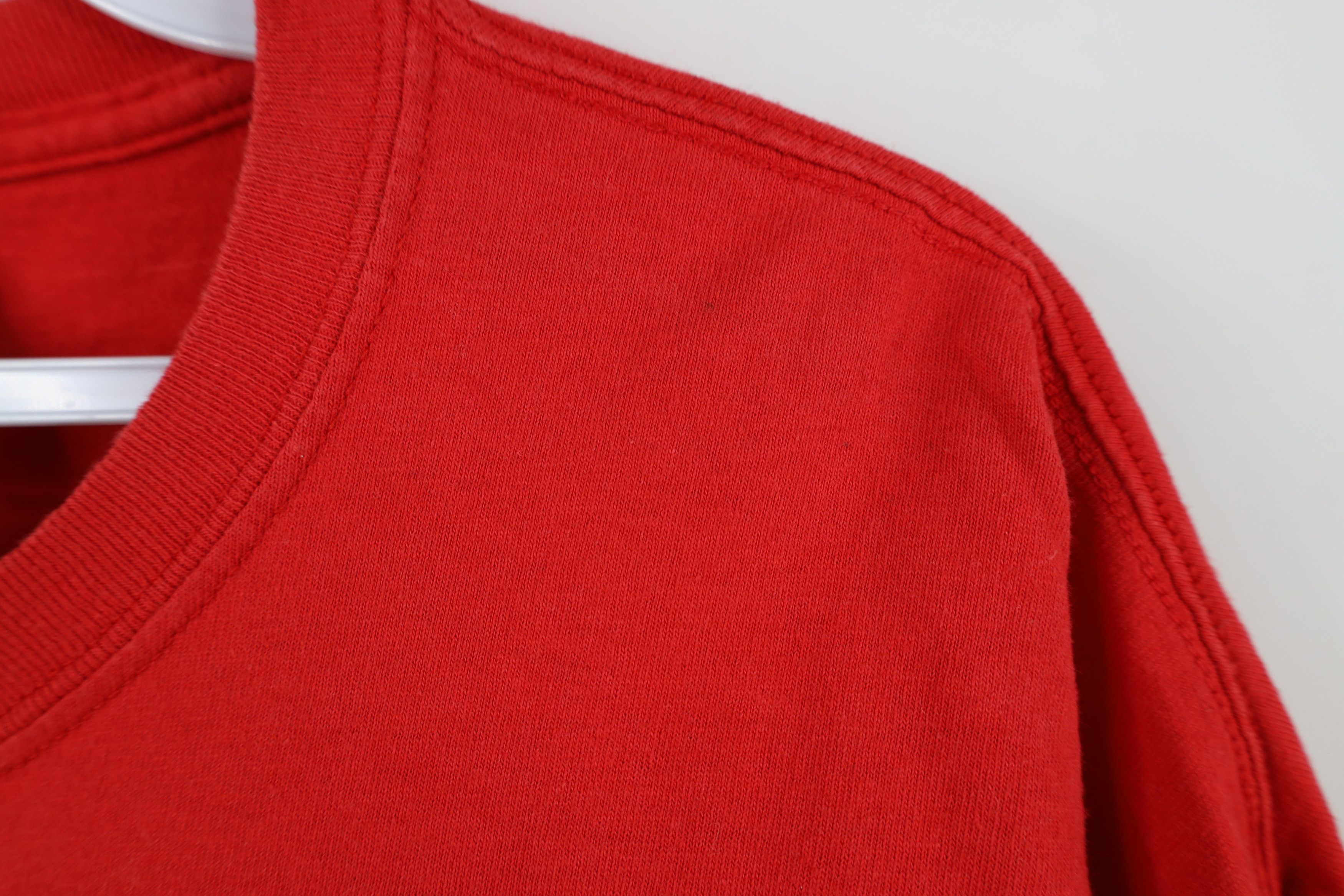 Vintage Vintage Spell Out Ohio State University T-Shirt Red Cotton Size US XL / EU 56 / 4 - 10 Thumbnail
