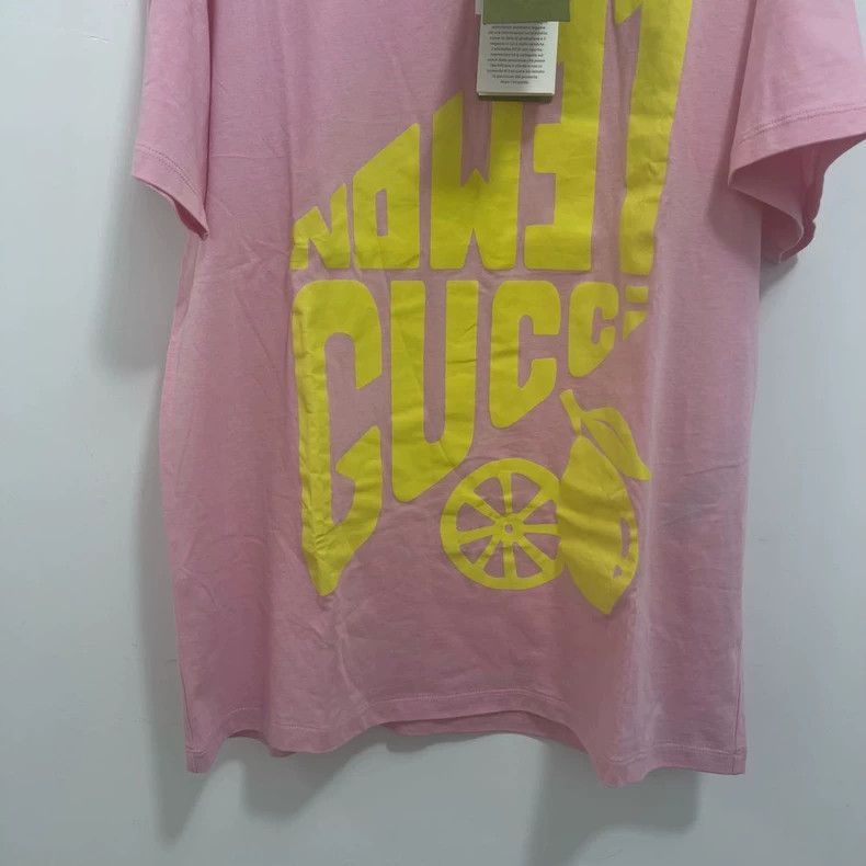 Gucci Gucci Pink lemon short-sleeved T-shirt 2503-Nextarrow Size US M / EU 48-50 / 2 - 4 Thumbnail