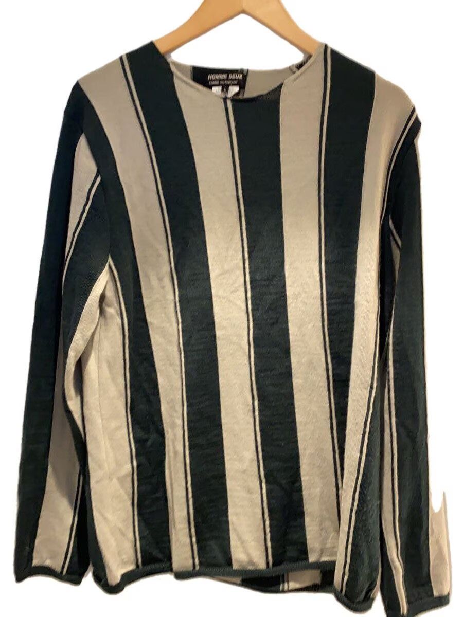 Comme des Garcons × Comme des Garcons Homme Deux Striped Knit Sweater Size US L / EU 52-54 / 3 - 1 Thumbnail