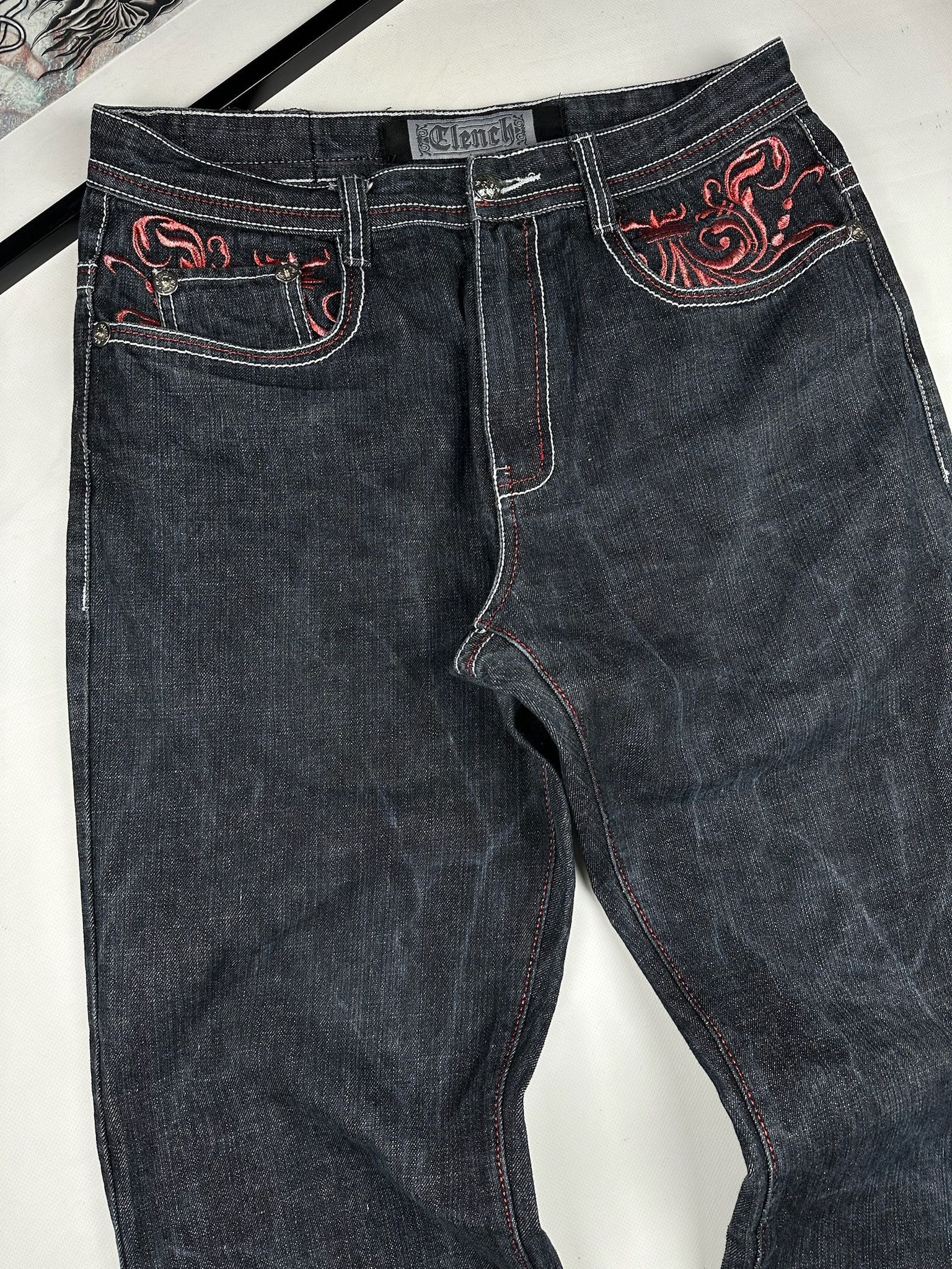 JNCO Y2K rap Baggy Clench Jesse pinkman SouthPole style Jeans Size US 34 / EU 50 - 6 Thumbnail