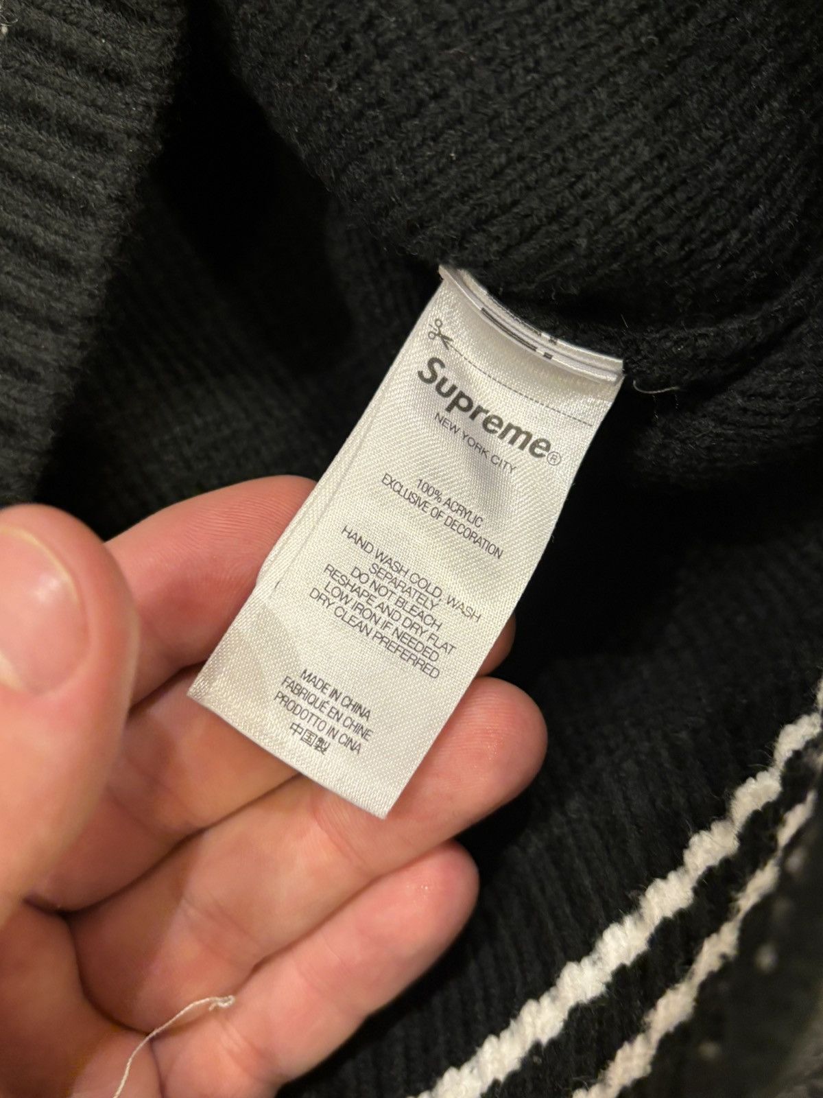 Supreme Supreme Script Stripe Half Zip Sweater Size US S / EU 44-46 / 1 - 4 Thumbnail