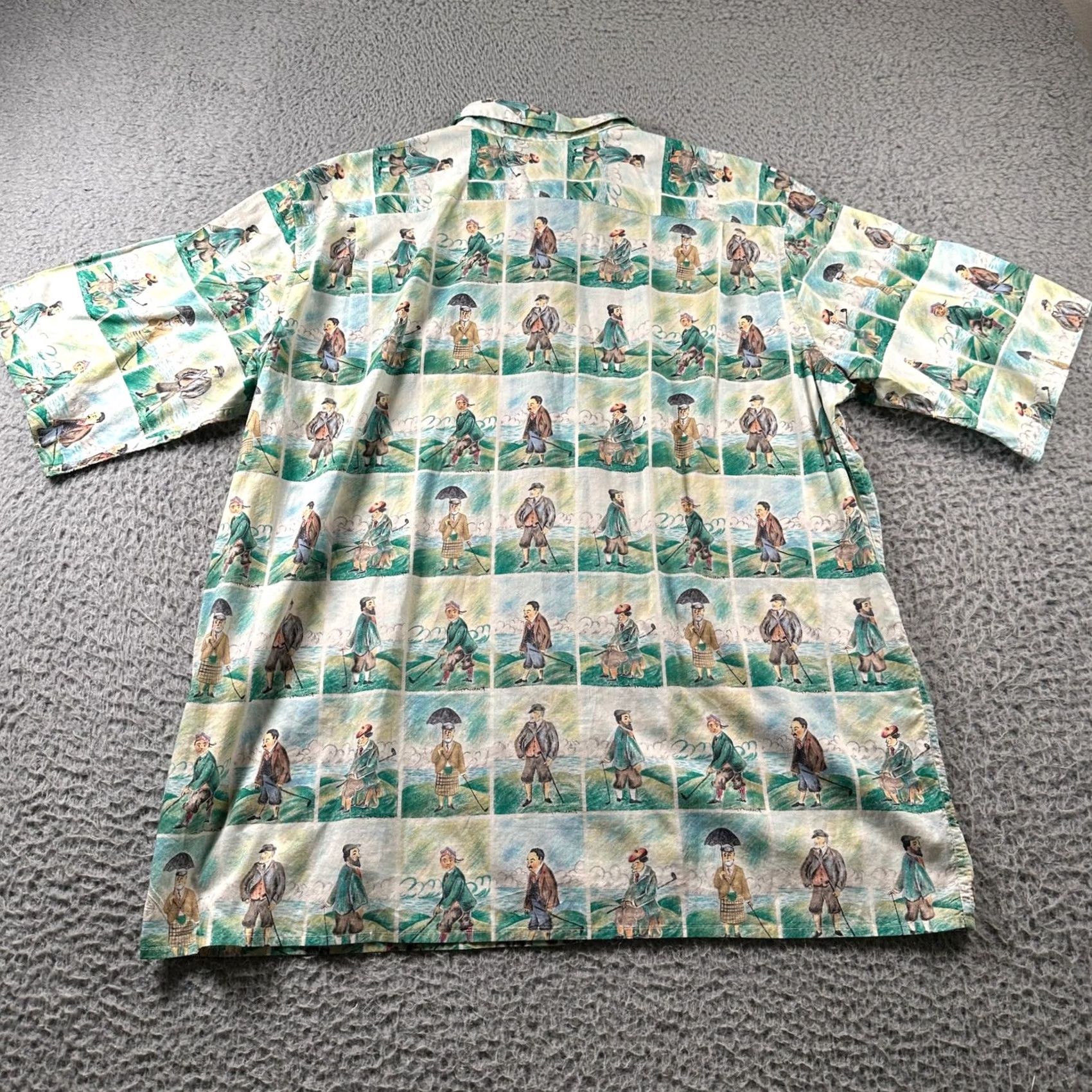 Reyn Spooner Reyn Spooner Shirt Mens XL Green Hawaiian Golf Egyptian Cotton Button-Up Size US XL / EU 56 / 4 - 5 Thumbnail