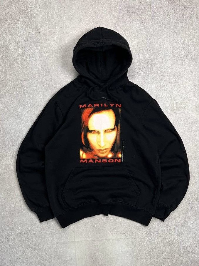 Marilyn Manson Vintage Marilyn Manson Licensed Boxy Hoodie Y2K M Size US M / EU 48-50 / 2 - 1 Thumbnail