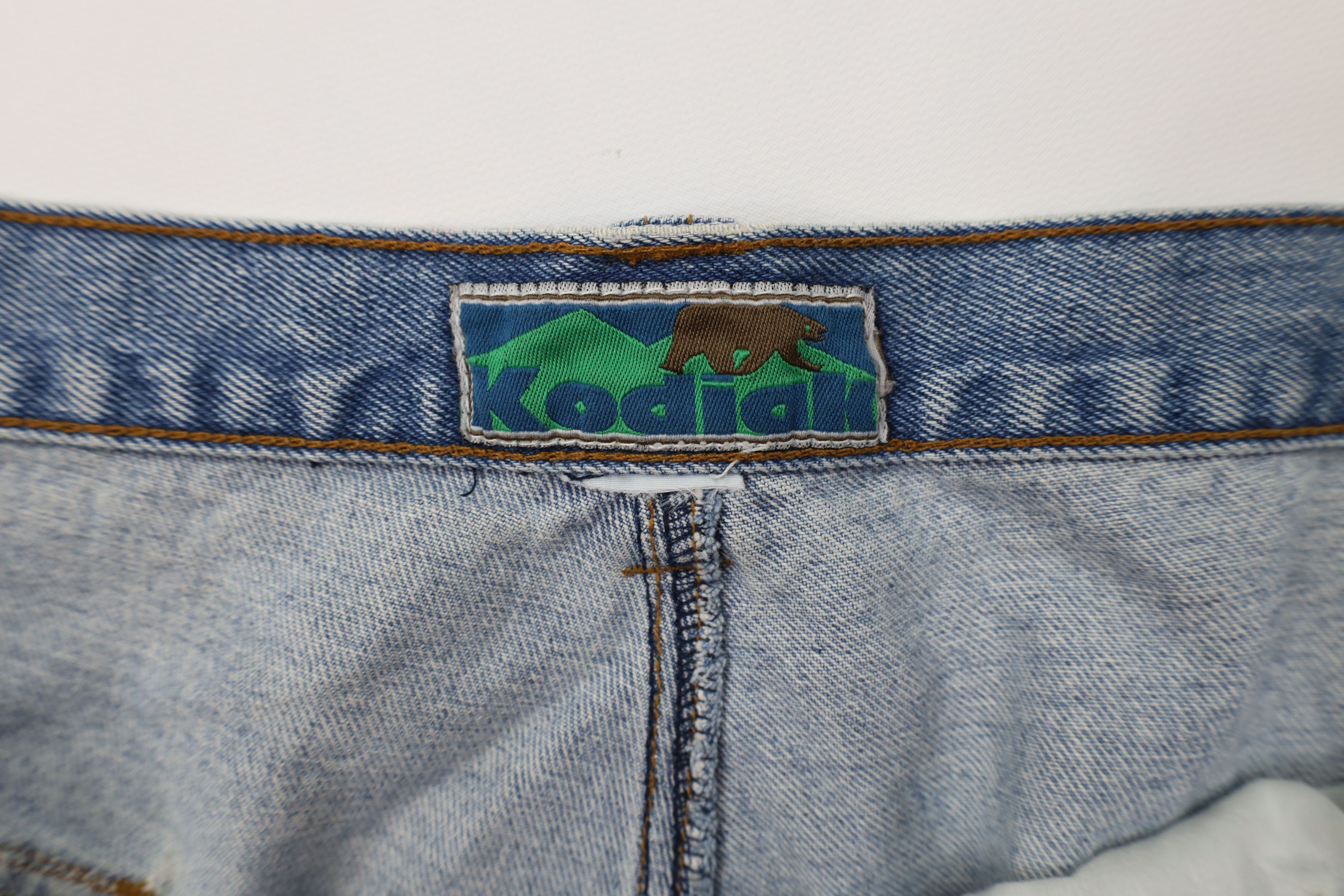 Vintage Vintage 90s Y2K Streetwear Baggy Wide Leg Cargo Jeans Blue Size US 38 / EU 54 - 9 Thumbnail