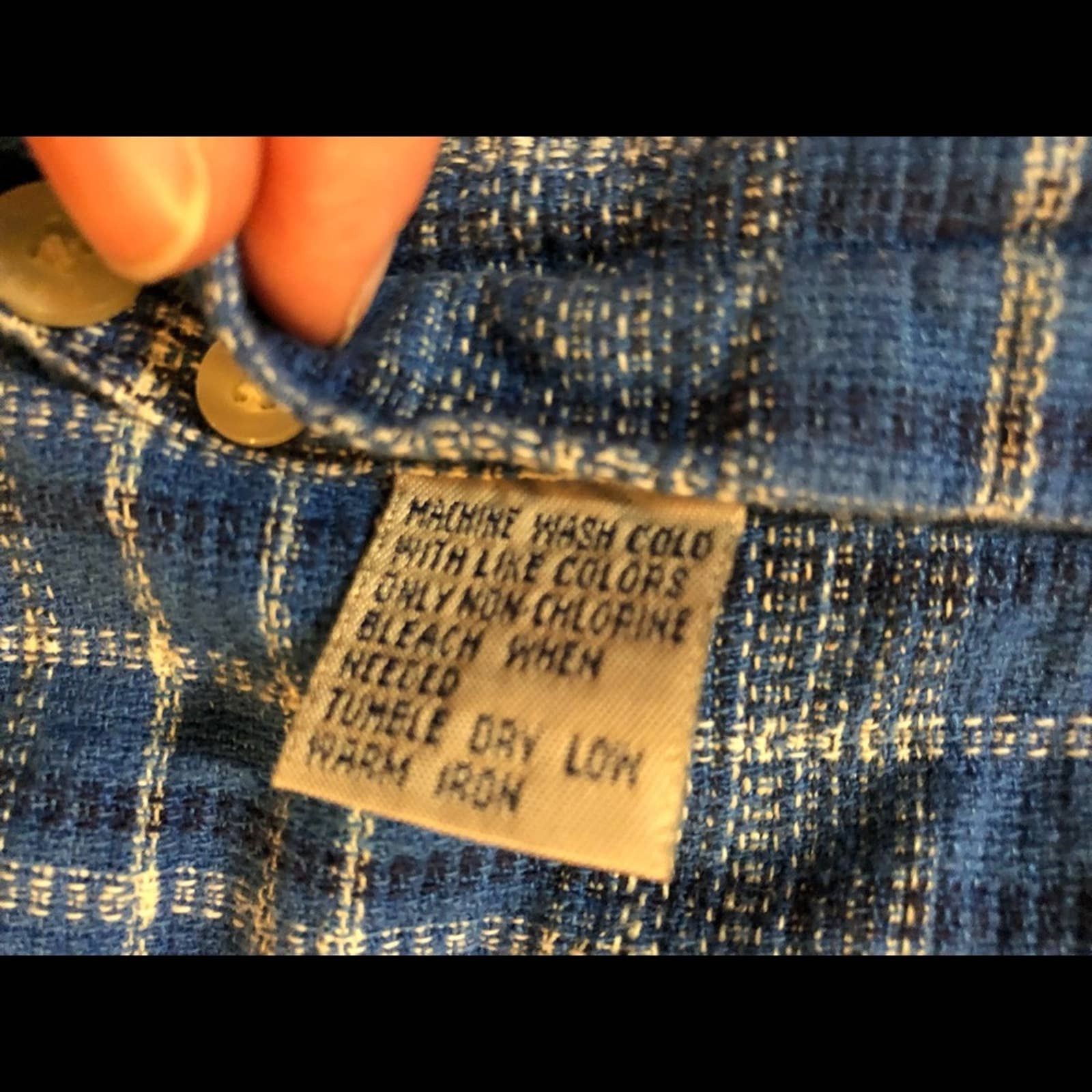 Vintage Arnold Palmer Vintage Blue Linen Shirt Mens XLarge Size US XL / EU 56 / 4 - 13 Thumbnail
