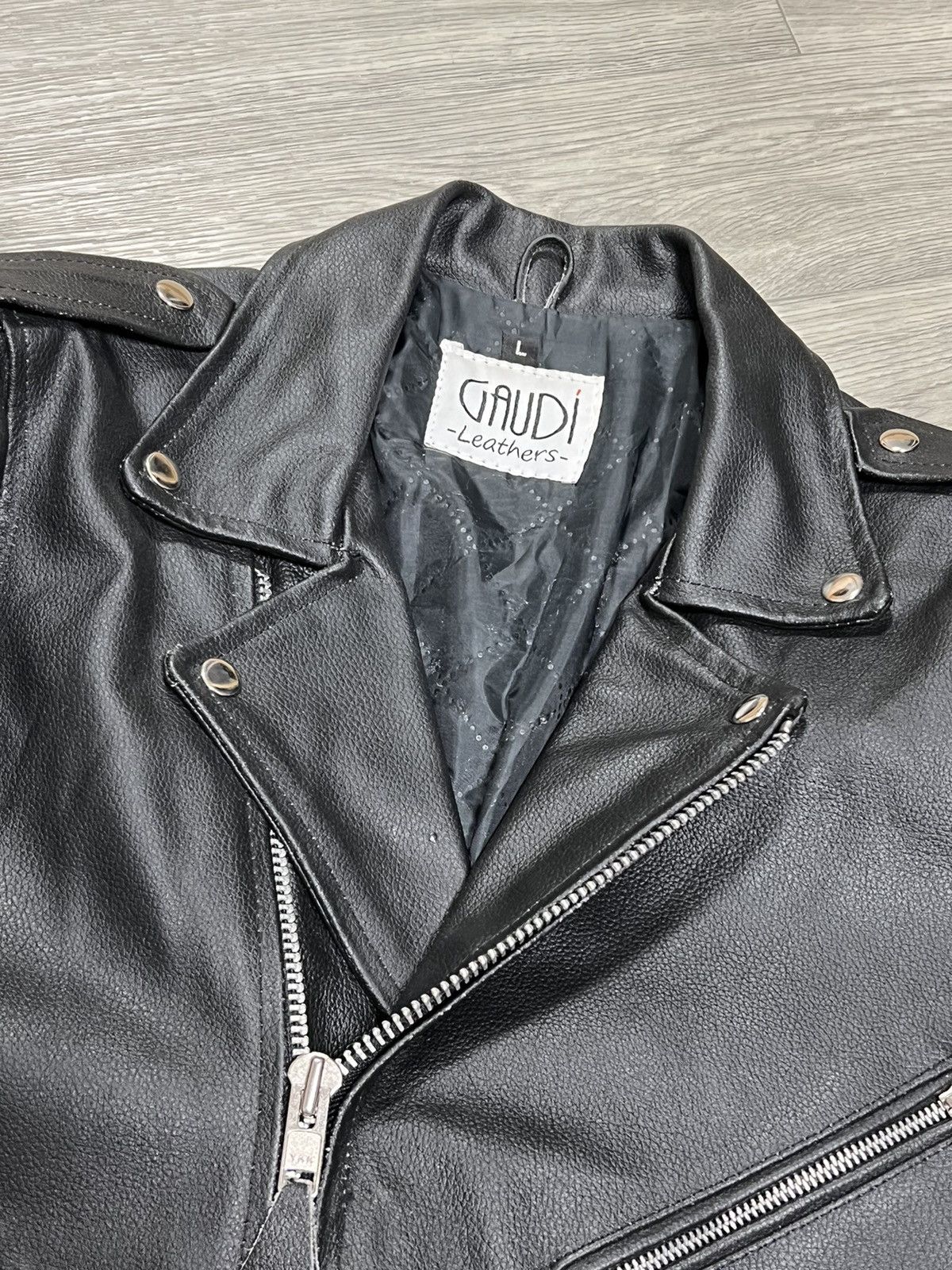 Vintage Vintage men’s leather jacket motorcycle Size US L / EU 52-54 / 3 - 2 Thumbnail