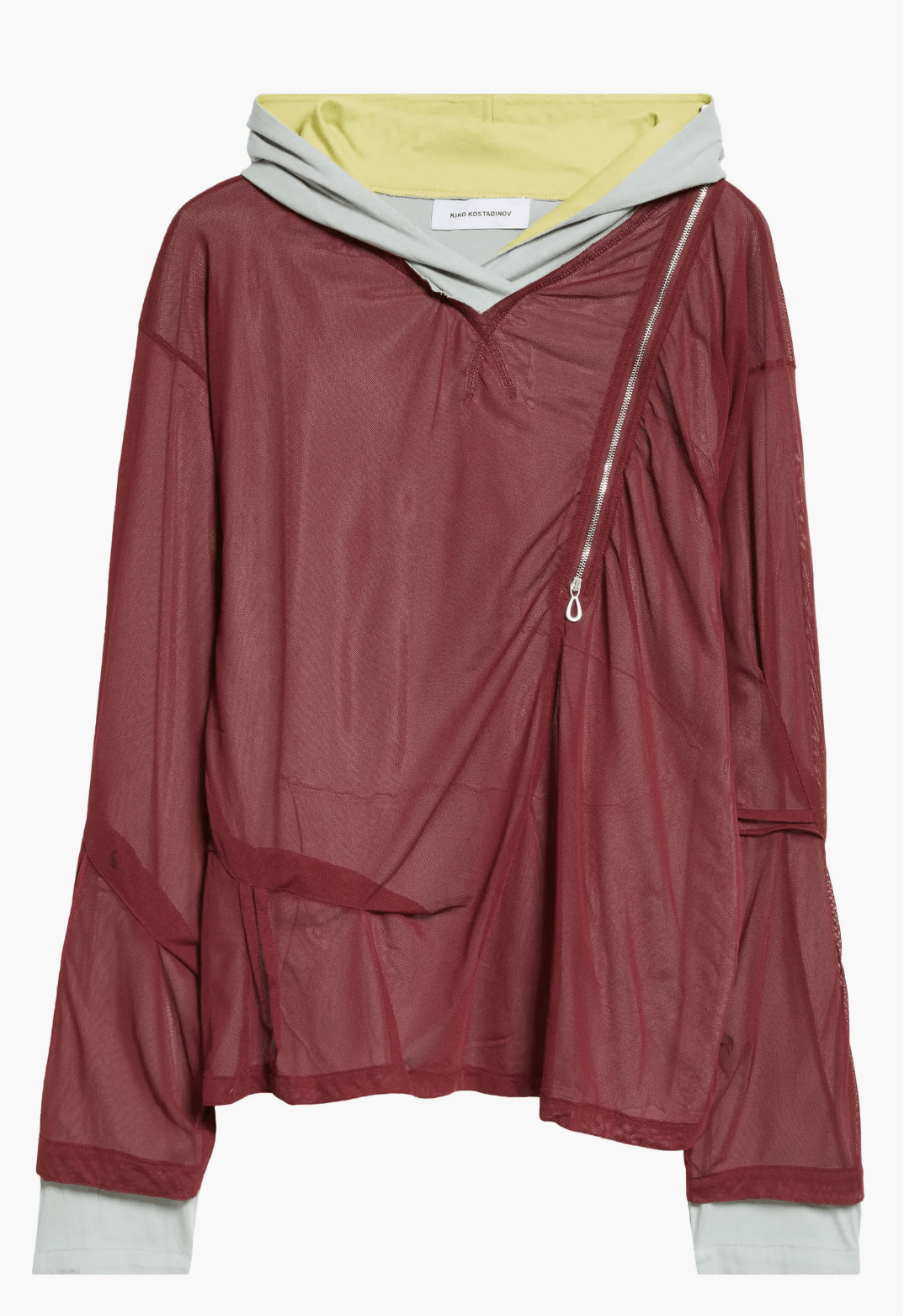 トップス Kiko Kostadinov 24aw Knox Mesh Hoodie 44 Vertical Rags - Kiko Kostadinov Knox Mesh Hoodie - AW24