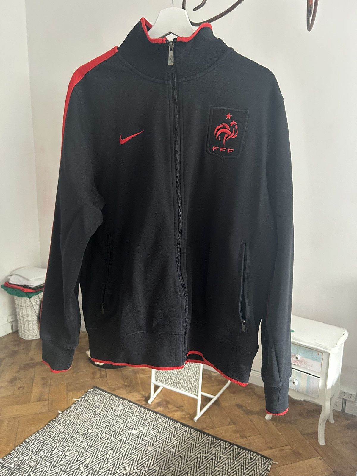 Nike Nike N98 Jacket France Black Red Size Large Size US L / EU 52-54 / 3 - 1 Thumbnail