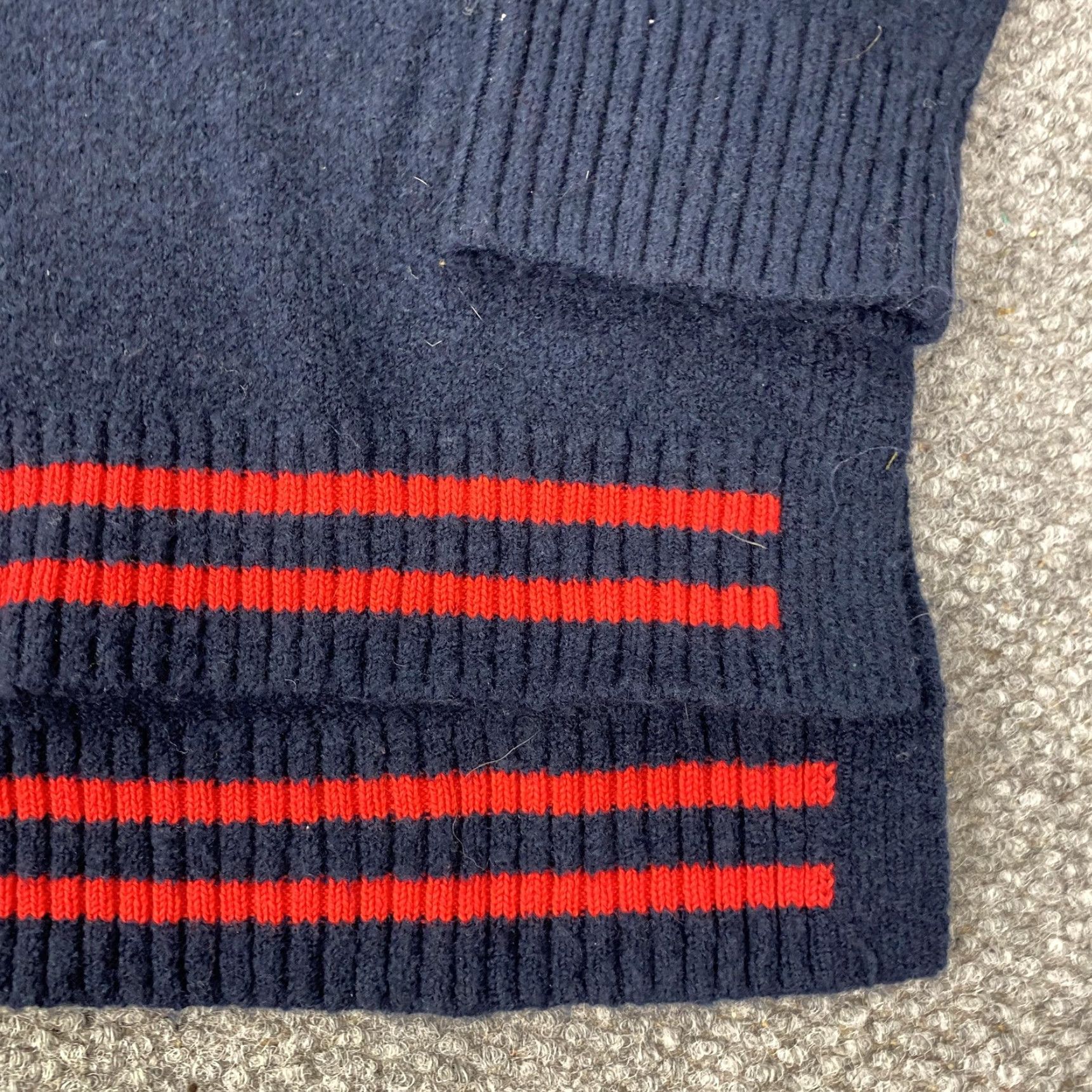 Tommy Hilfiger Tommy Hilfiger Sweater Women 2XL Navy Mock Neck Half Zip Knit Logo Embroidered Zipper Pullover Womens Size XXL / US 16-18 / IT 52-54 - 5 Thumbnail