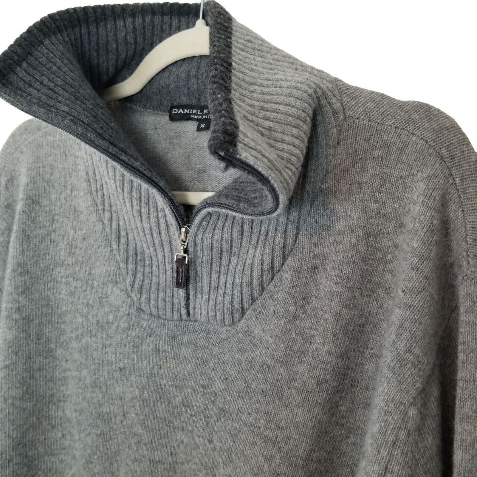 Daniele Blasi Daniele Blasi Wool Pullover Sweater XL Minimalist 1/4 Zip Size US XL / EU 56 / 4 - 5 Thumbnail