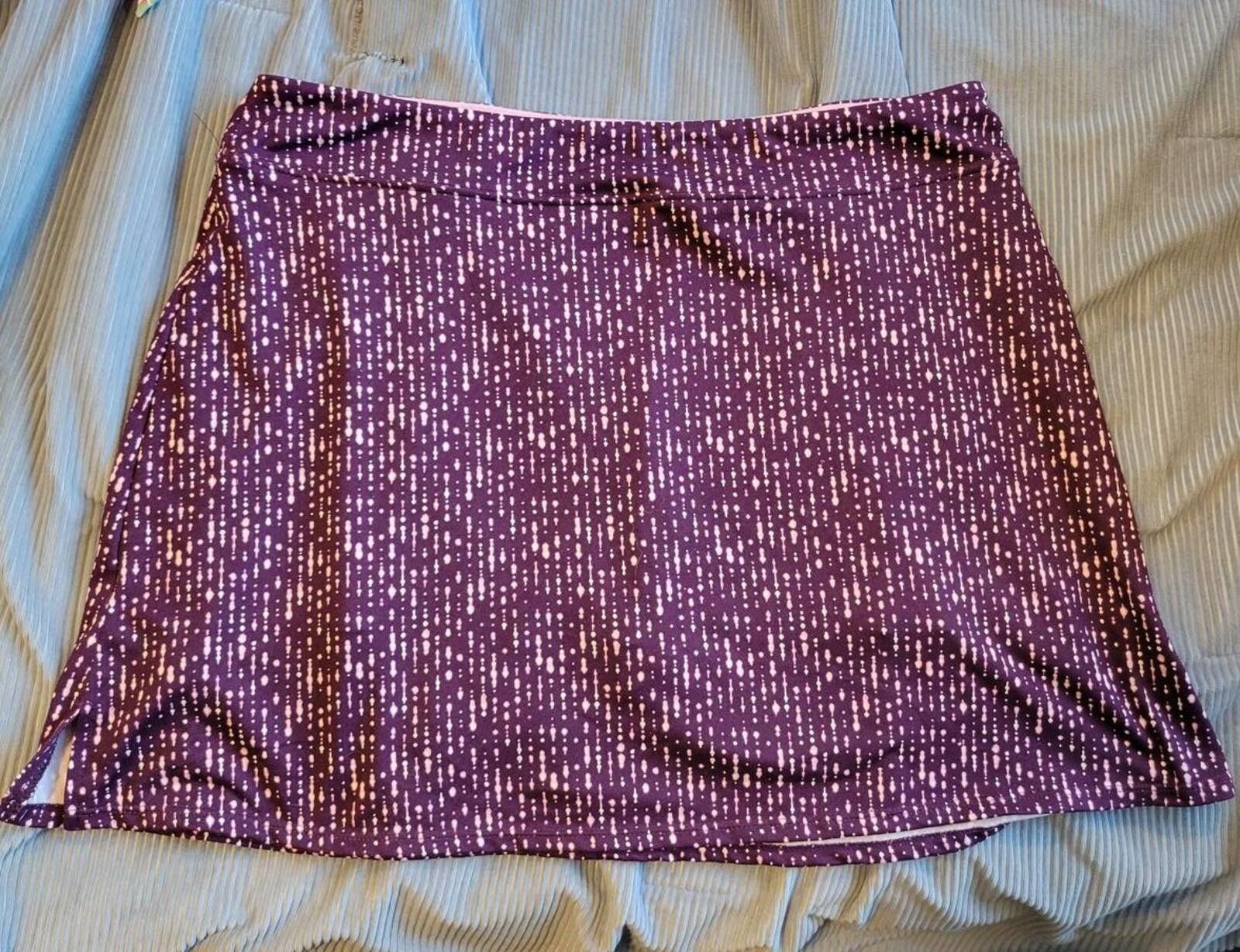 Other Tranquility Skorts Purple and Lavender Patterned Athletic Size 36" / US 14 / IT 50 - 1 Thumbnail