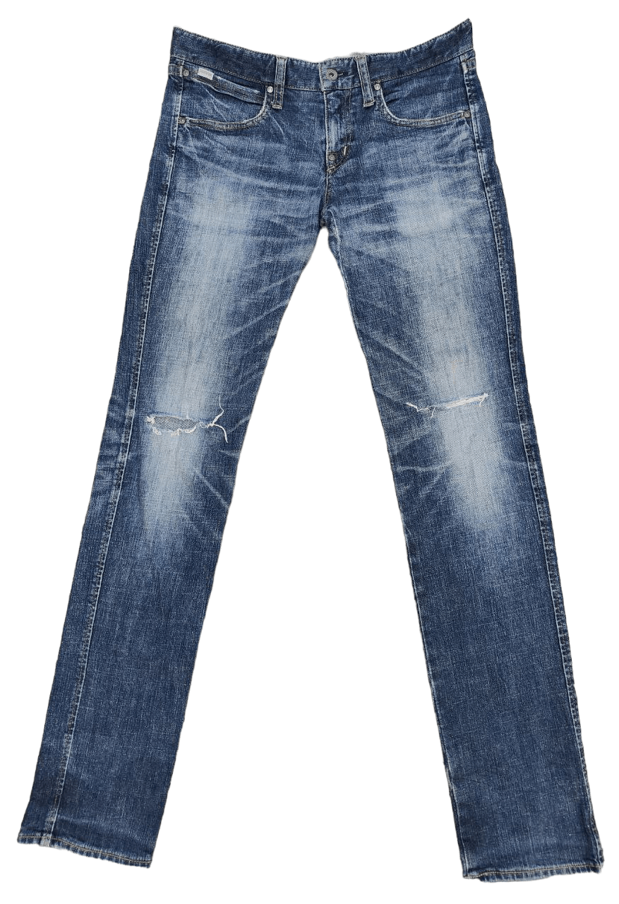 Factotum Japanese Brand Distressed Denim