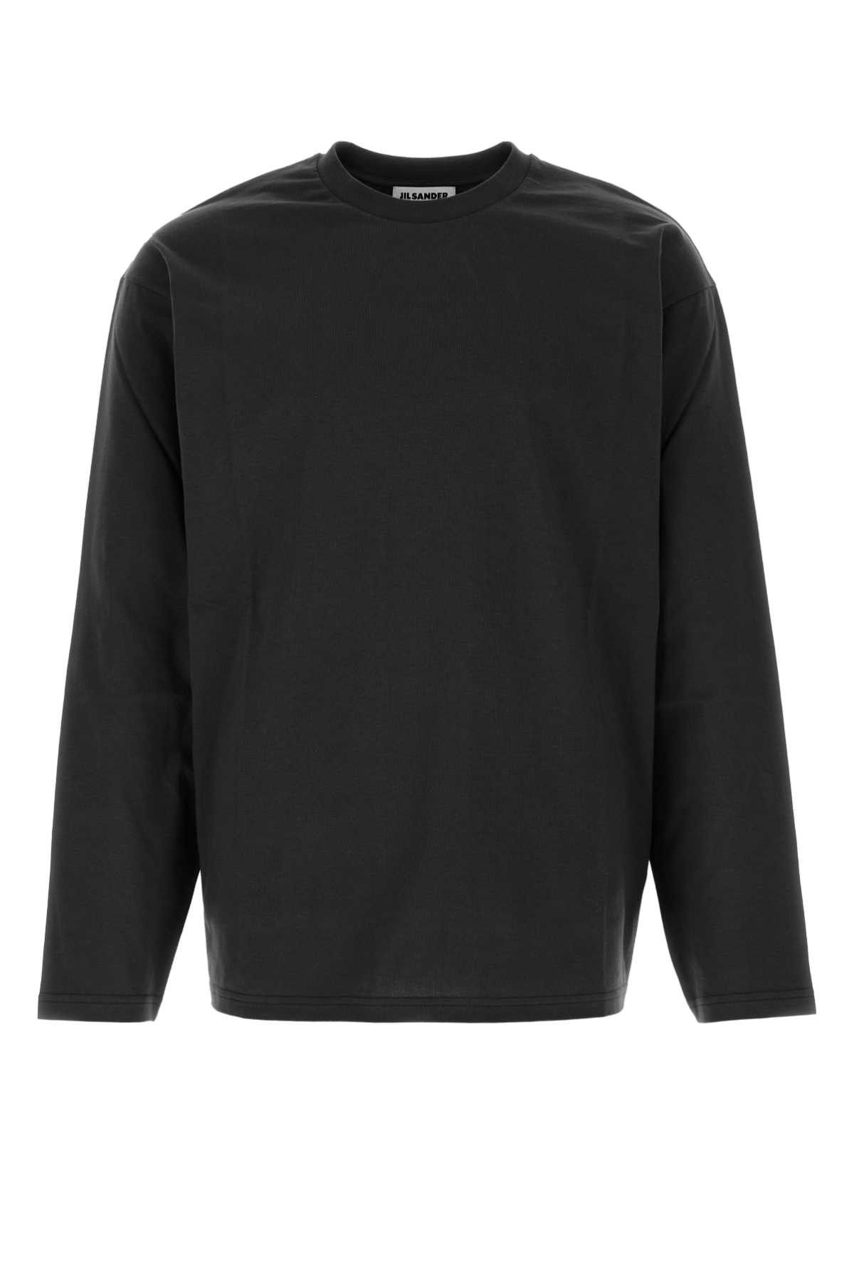 Jil Sander Slate Cotton T-Shirt Size US XL / EU 56 / 4 - 1 Thumbnail
