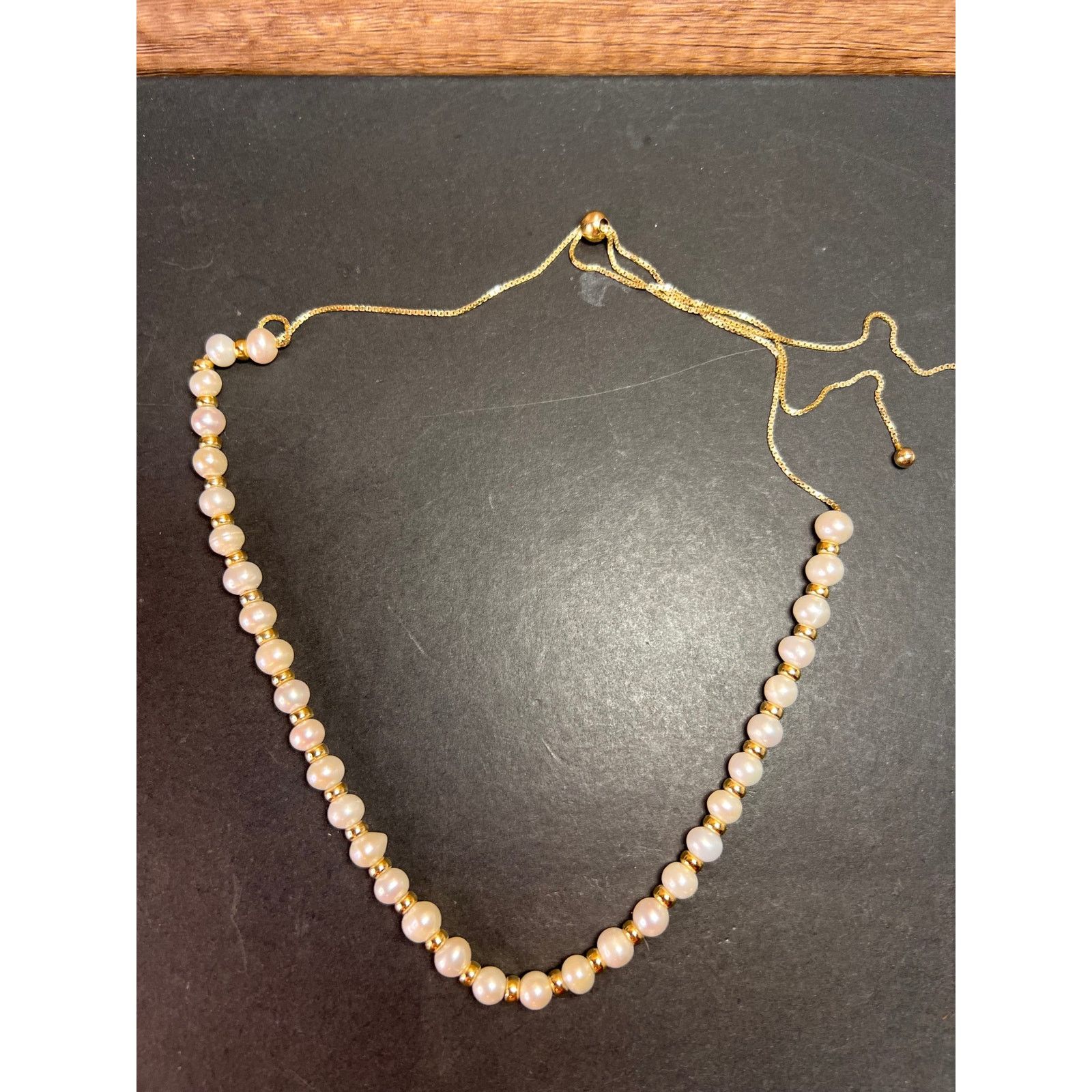 Other Cultured pearl and gold over 925 bolo necklace Size ONE SIZE - 1 Thumbnail