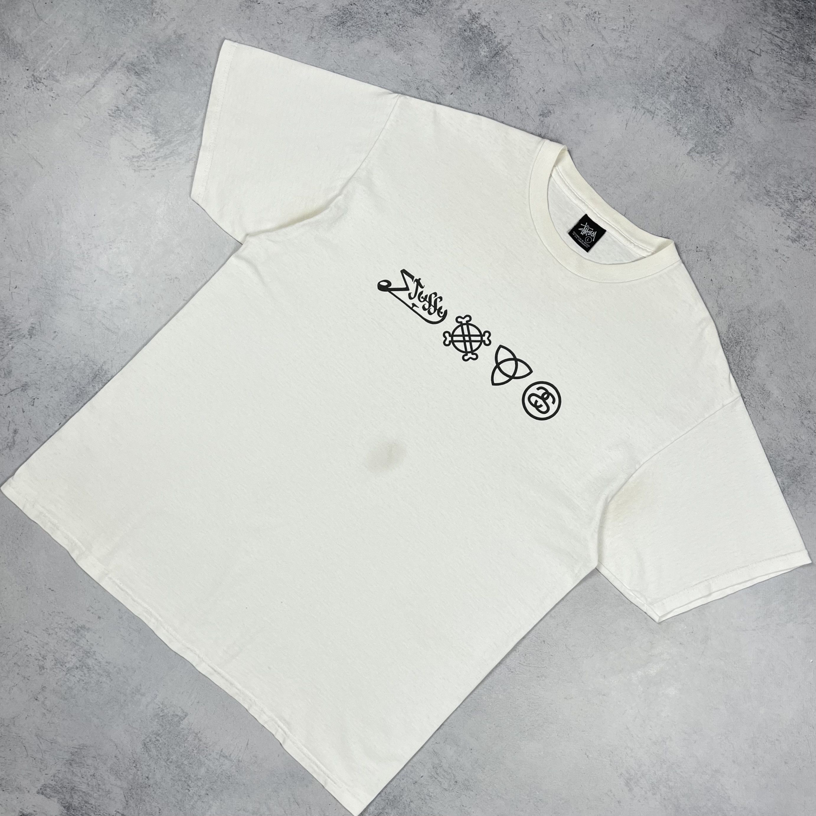 Stussy Vintage Stussy Big Logo Y2K T Shirt 2000’s Size US L / EU 52-54 / 3 - 1 Thumbnail