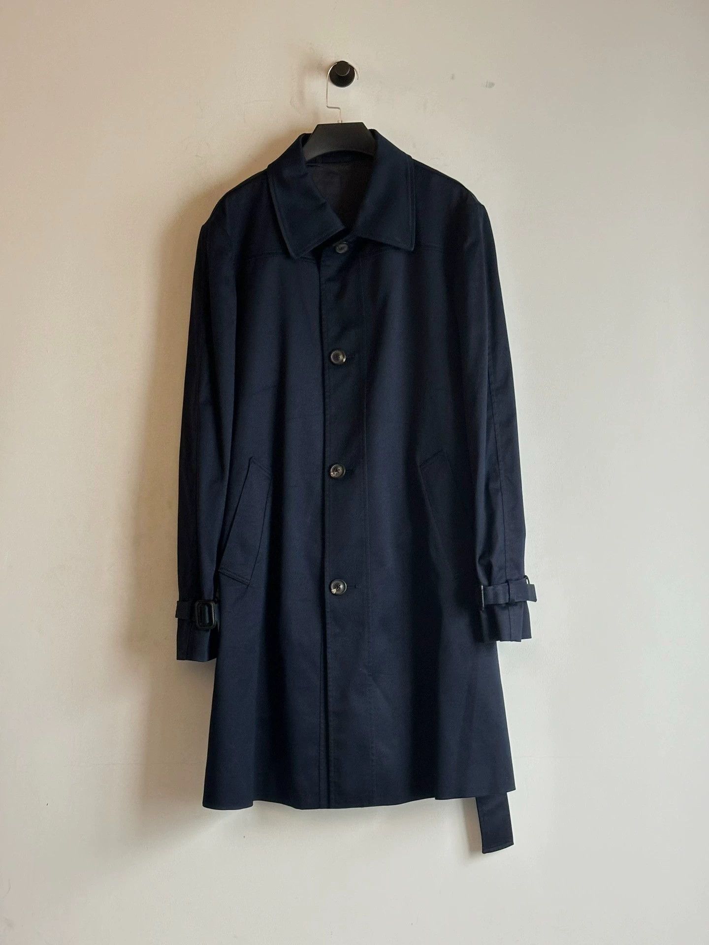 Maison Margiela Black Long Button-Up Coat Size M Size US M / EU 48-50 / 2 - 1 Thumbnail