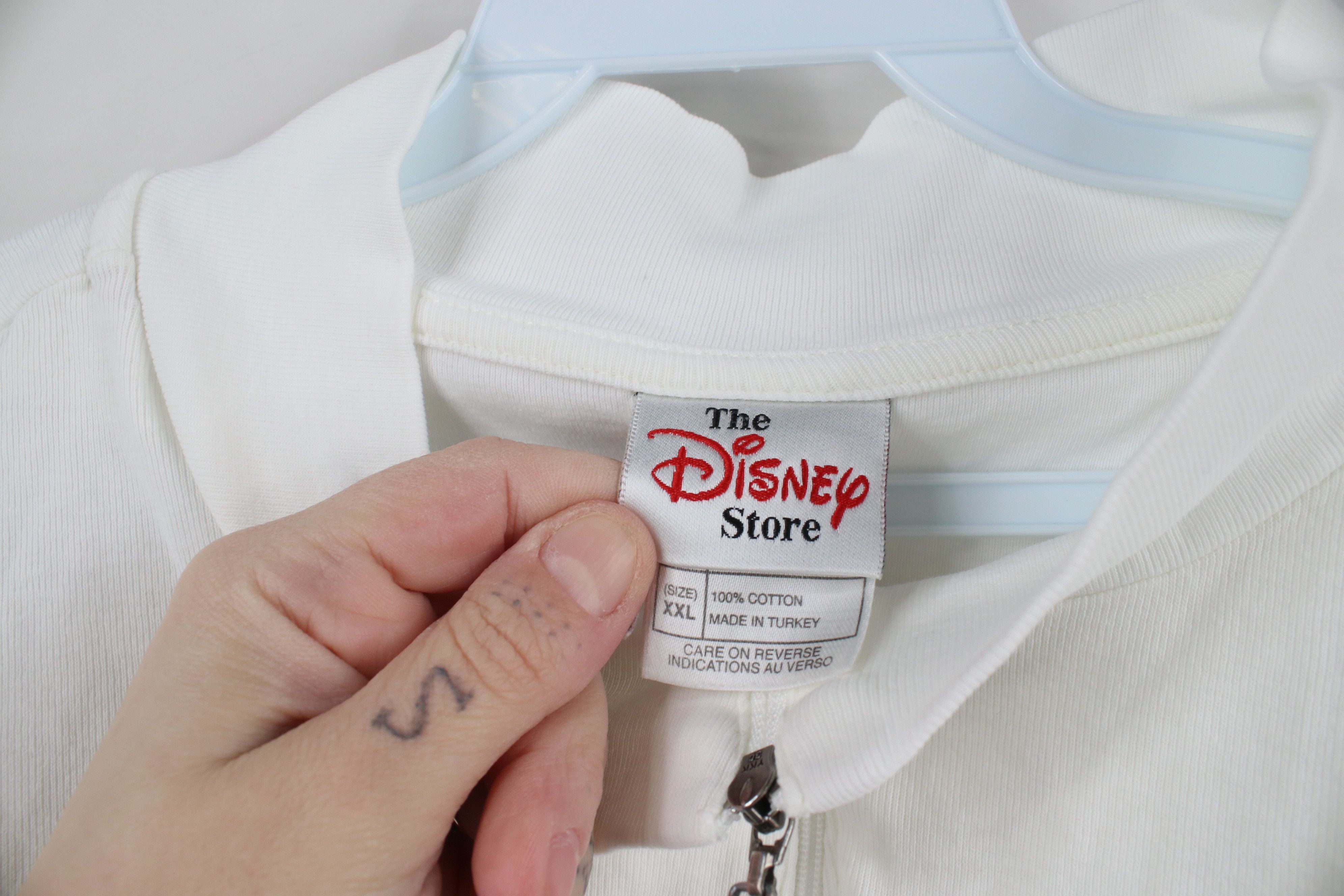 Disney × Vintage Vintage 90s Disney Striped Half Zip Pullover Shirt Top Size XXL / US 16-18 / IT 52-54 - 9 Thumbnail