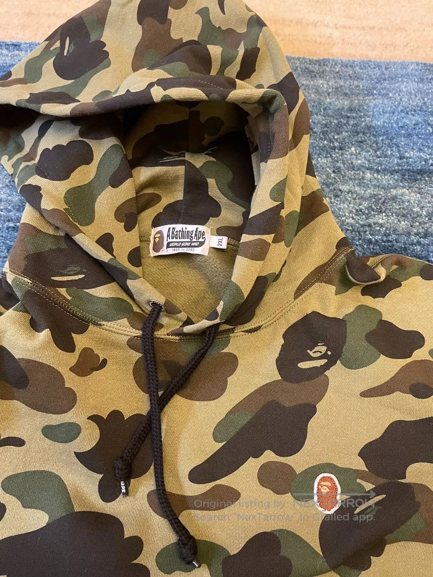 Bape Bape Classic Green Camo Hoodie. Size US XXL / EU 58 / 5 - 3 Thumbnail