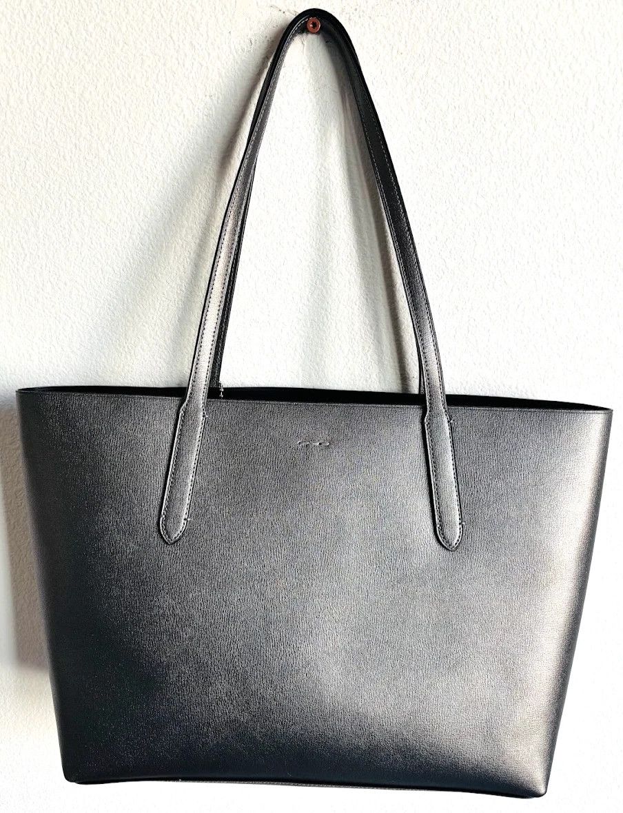 Coach Coach City Tote Metallic Pewter Leather Size ONE SIZE - 8 Thumbnail