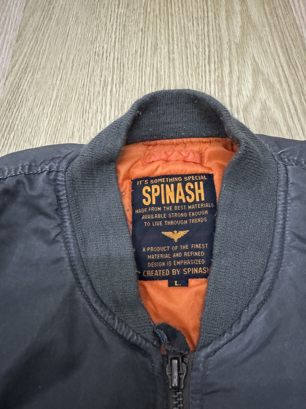 Japanese Brand × Vintage Vintage Spinash bomber jacket Size US L / EU 52-54 / 3 - 5 Thumbnail