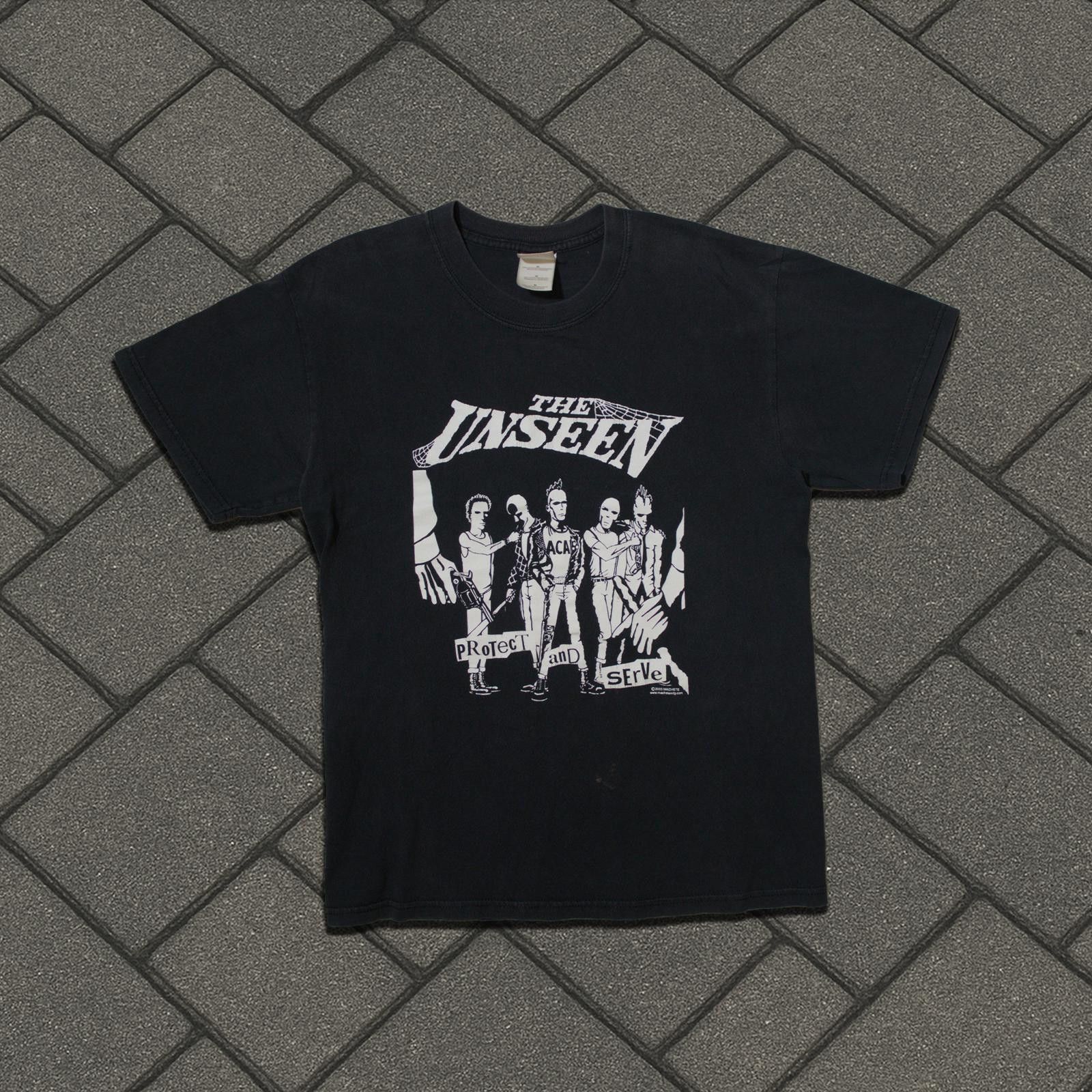 Vintage 2003 The Unseen Protect And Serve Tee Size US M / EU 48-50 / 2 - 1 Thumbnail
