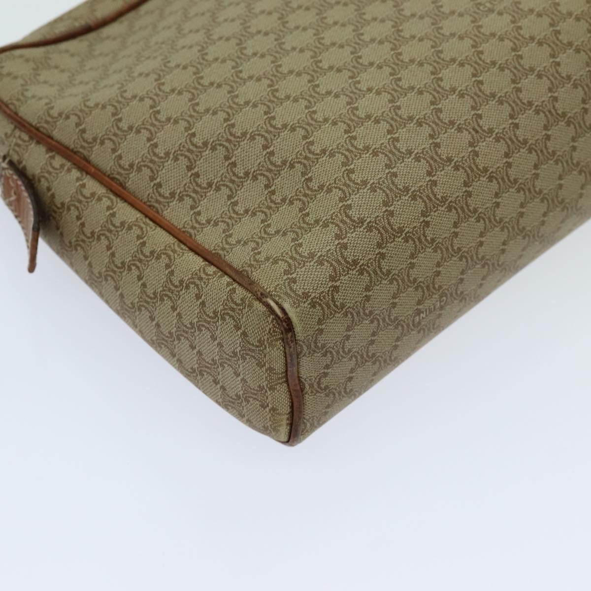 Celine CELINE Macadam Canvas Clutch Bag Beige Size ONE SIZE - 16 Thumbnail