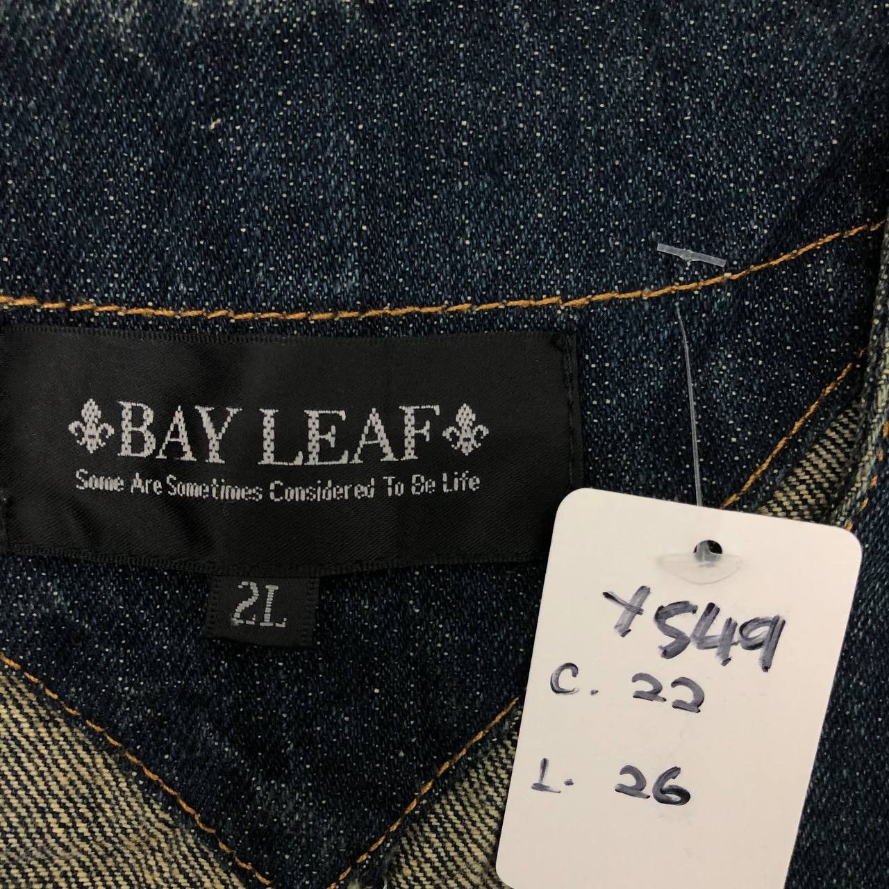 Japanese Brand Y549 JAPAN BAY LESF DENIM VESTS Size US XXL / EU 58 / 5 - 5 Thumbnail