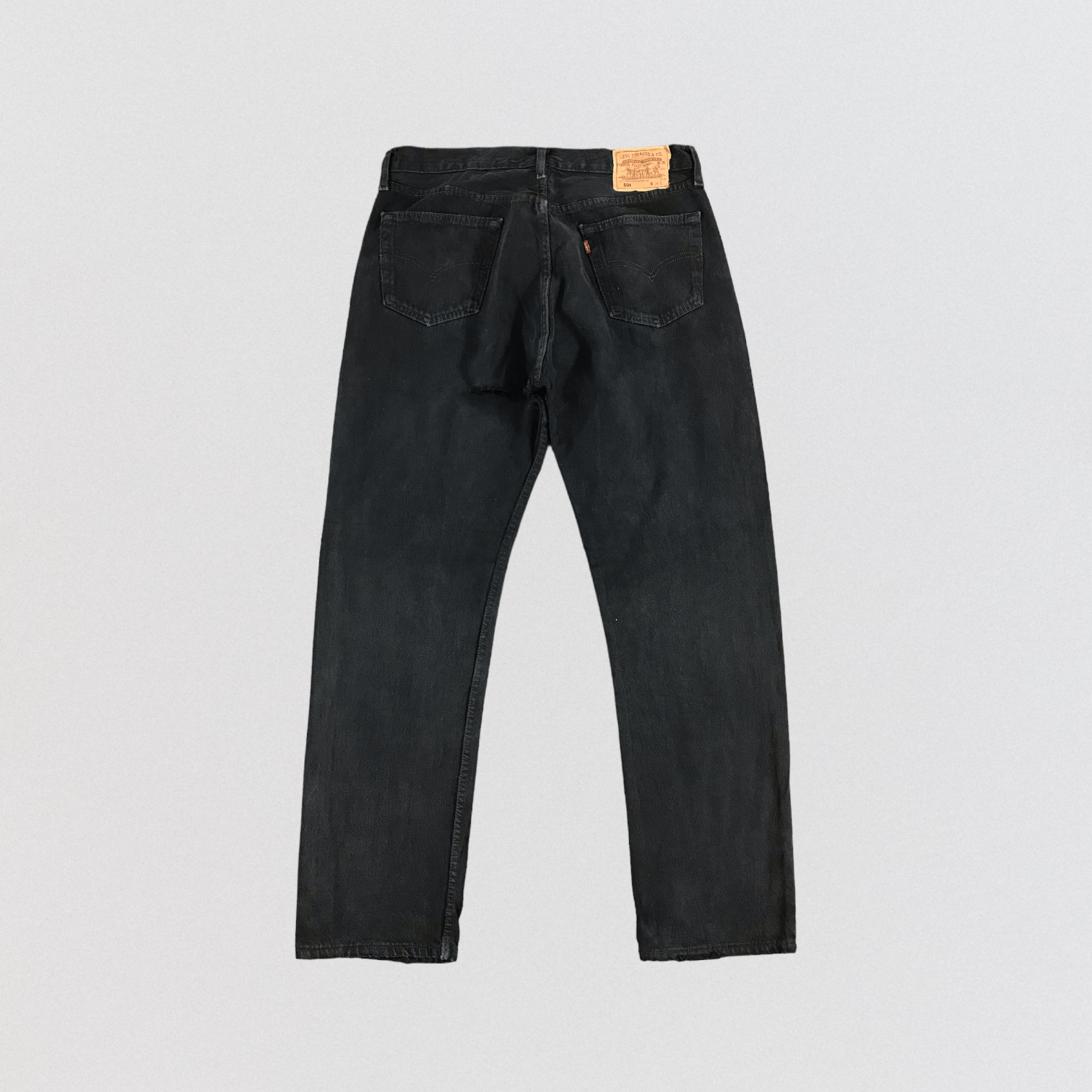 Levi's Vintage Ripped 90s Levis 501 Jeans-JM1600 Size US 34 / EU 50 - 2 Thumbnail