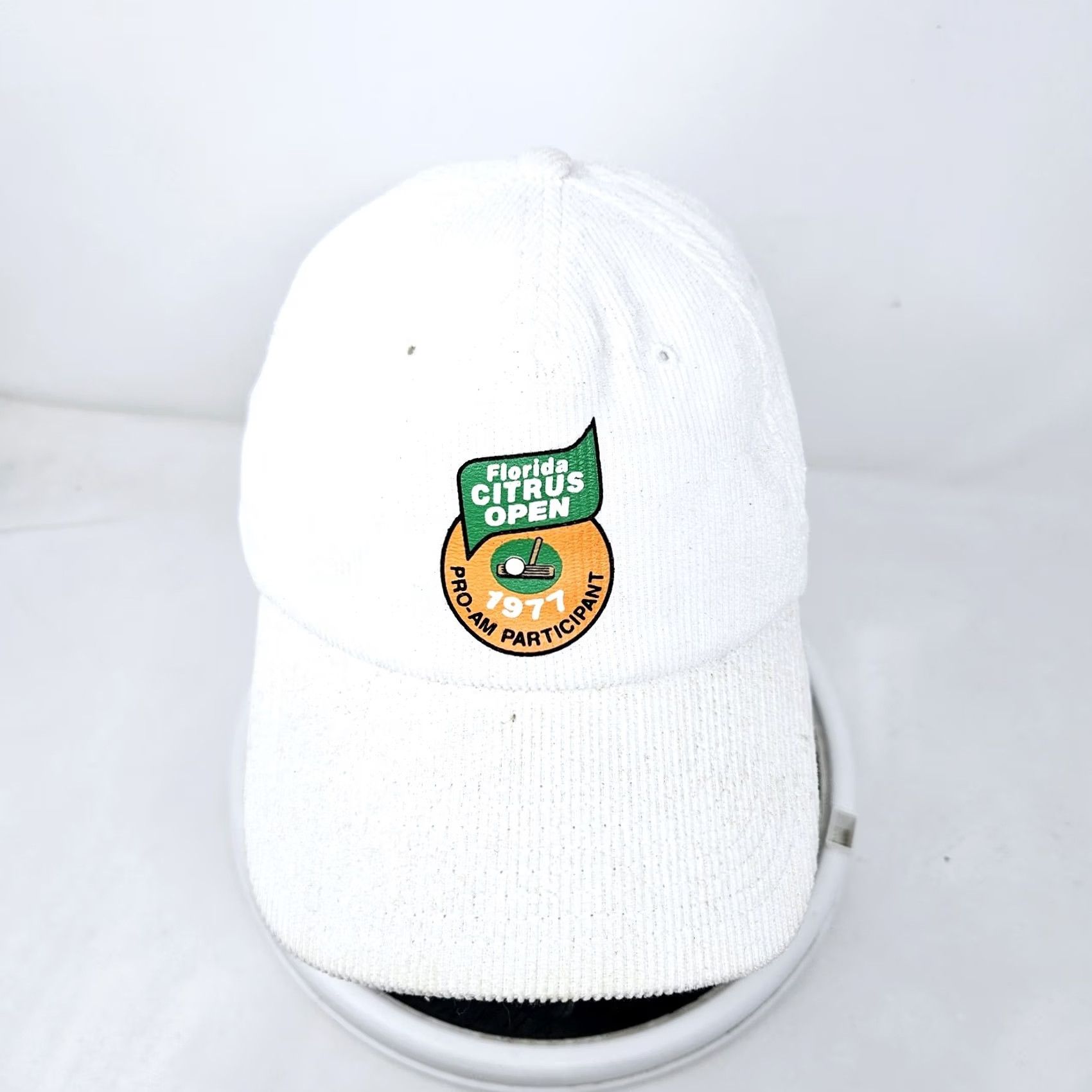 American Needle American Needle Florida Citrus Open 1971 Hat White Corduroy Snapback Golf Cap Mens Adjustable Golf Hat 90s Vintage Style Size ONE SIZE - 2 Thumbnail
