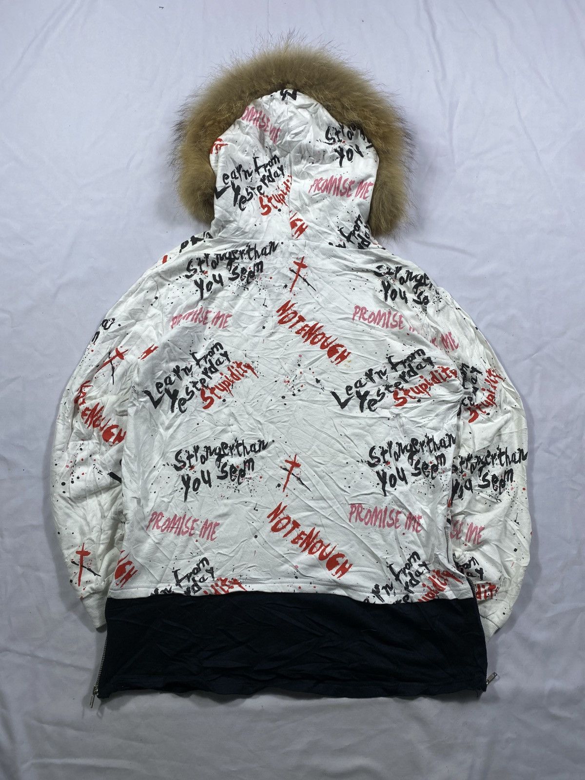 Hysteric Glamour Gothic Faux Fur Punk Hoodie Lgb Style Size US M / EU 48-50 / 2 - 3 Thumbnail